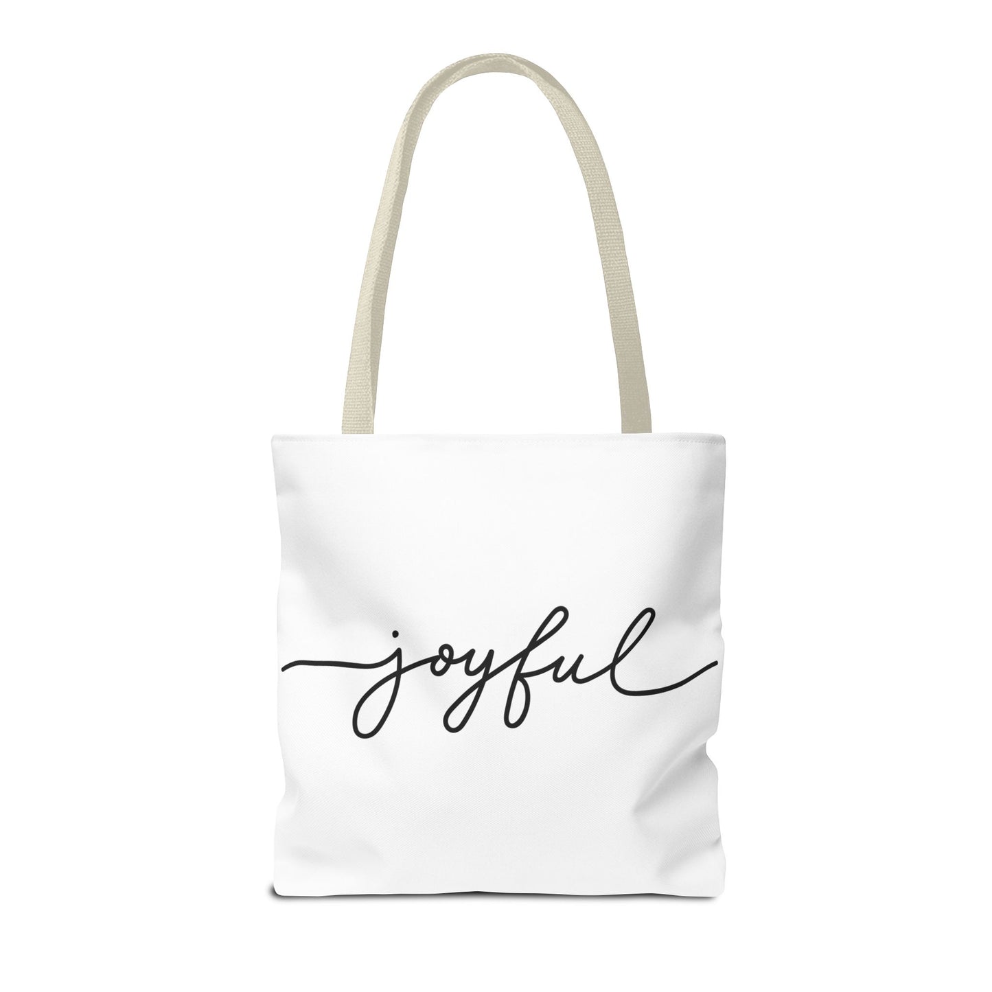 Joyful New Day Tote Bag - Inspirational Quote Carryall