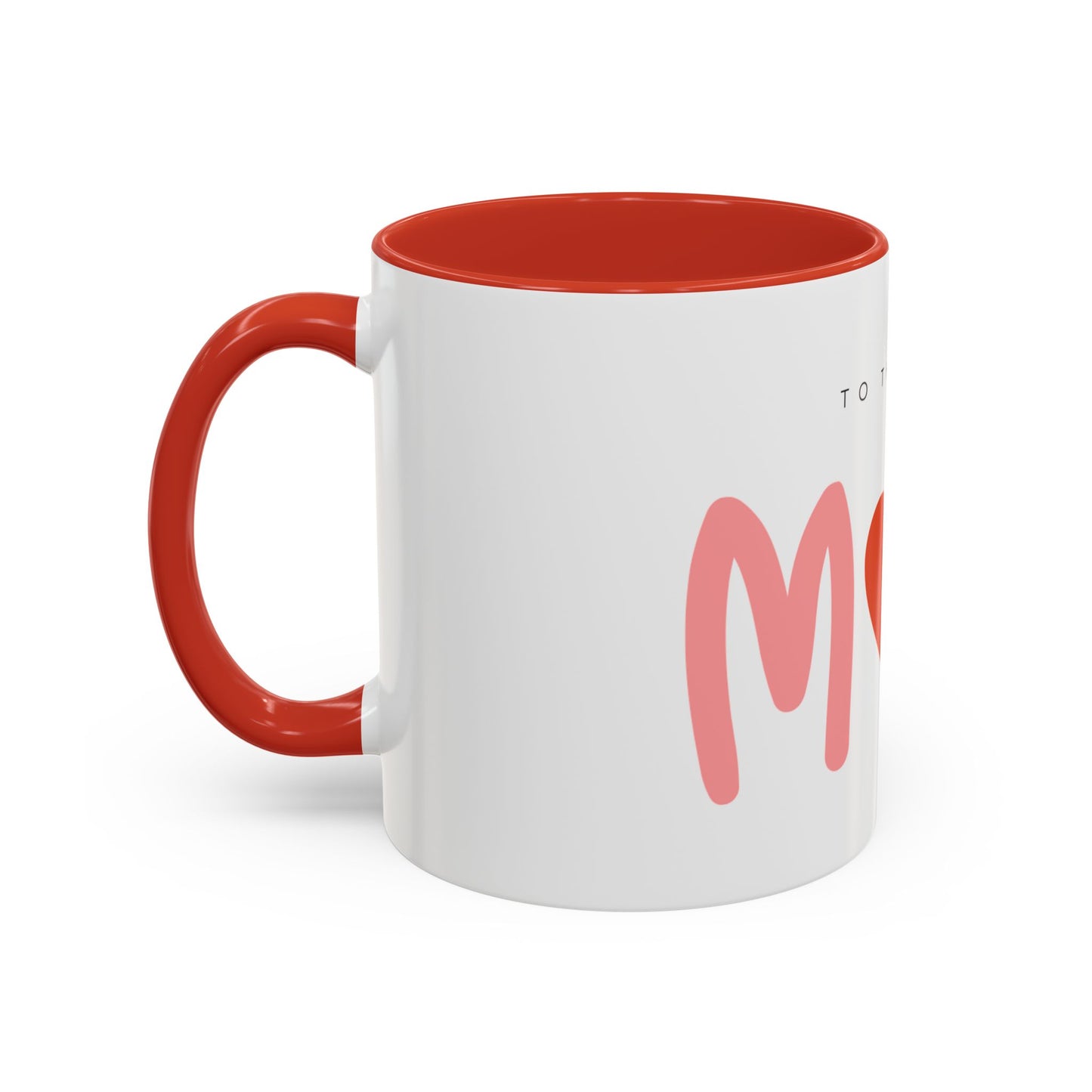 Mom Love Accent Coffee Mug - Perfect Gift for Mother's Day