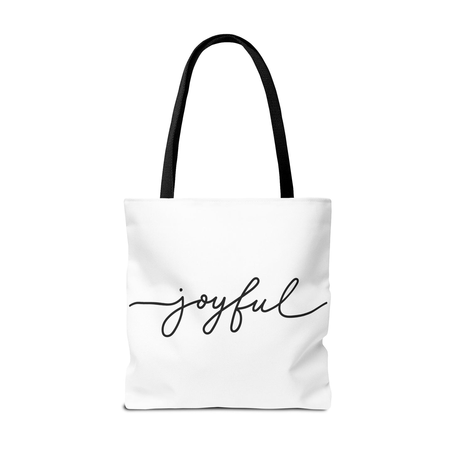Joyful New Day Tote Bag - Inspirational Quote Carryall