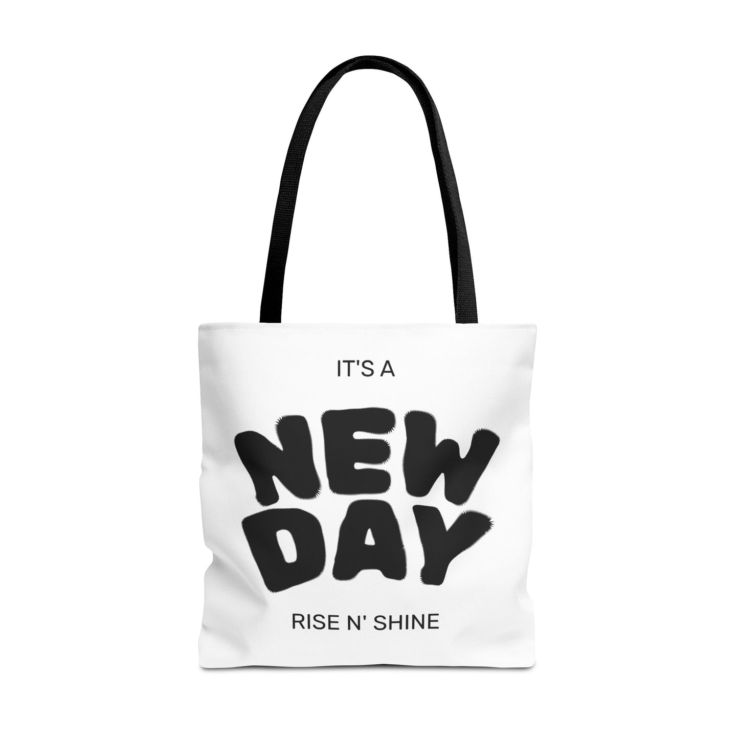 Joyful New Day Tote Bag - Inspirational Quote Carryall