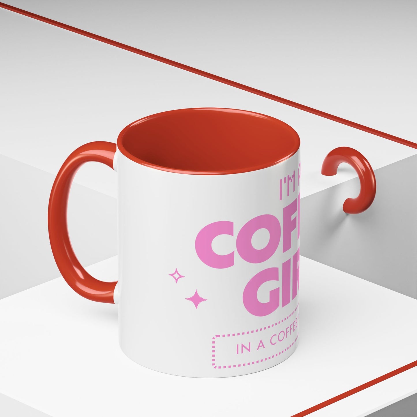 I'm a Coffee Girl Accent Mug – Perfect Gift for Coffee Lovers