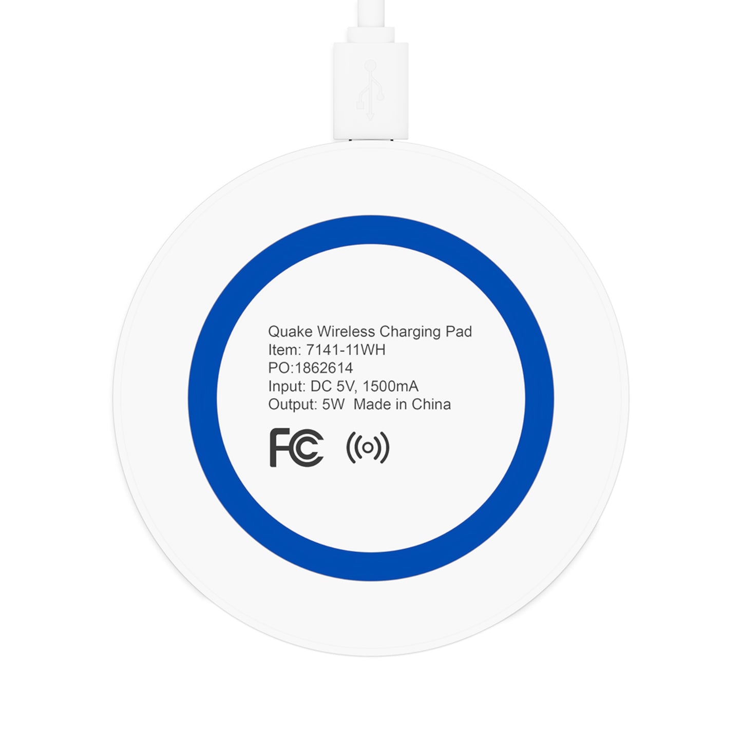 Quake Wireless Charging Pad - Stylish Fast Charger for Home & Office