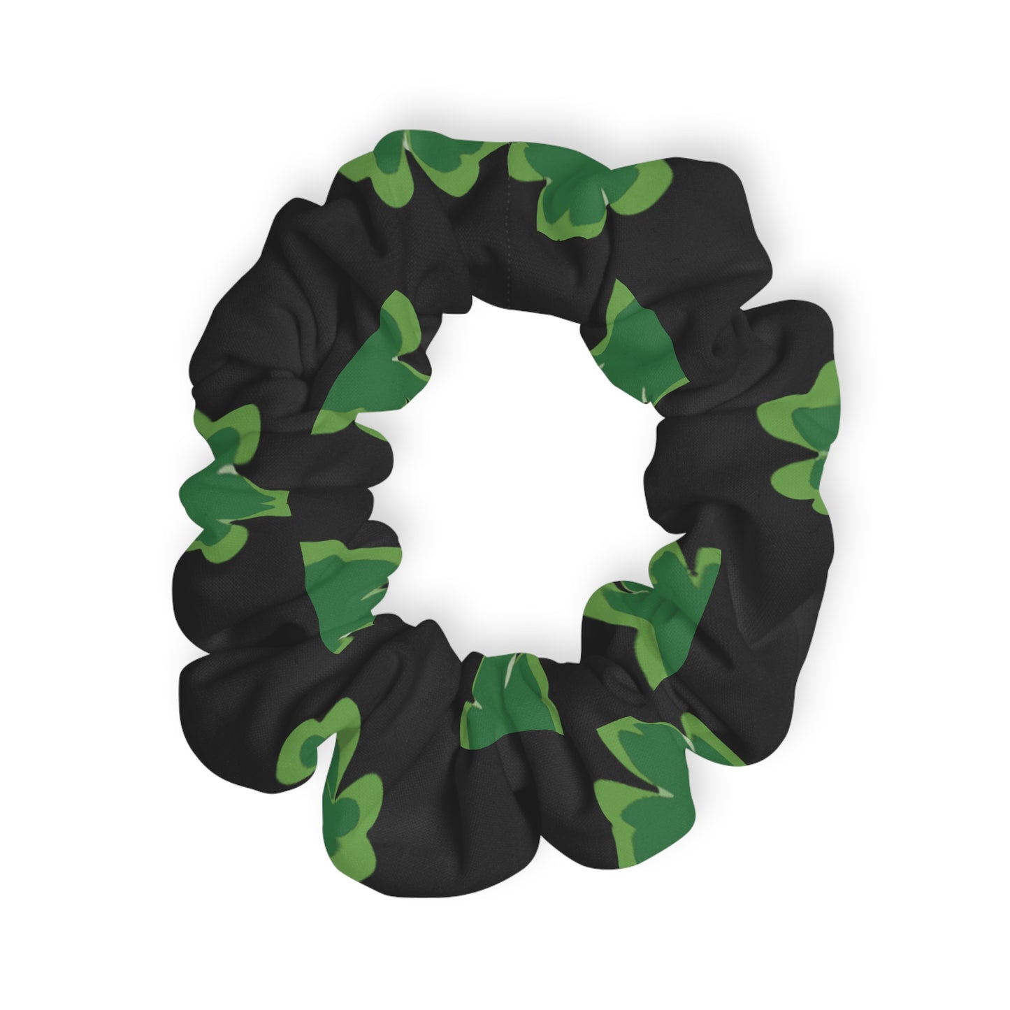 Lucky Clover Green Scrunchie | Stylish Hair Accessory for St. Patrick's Day