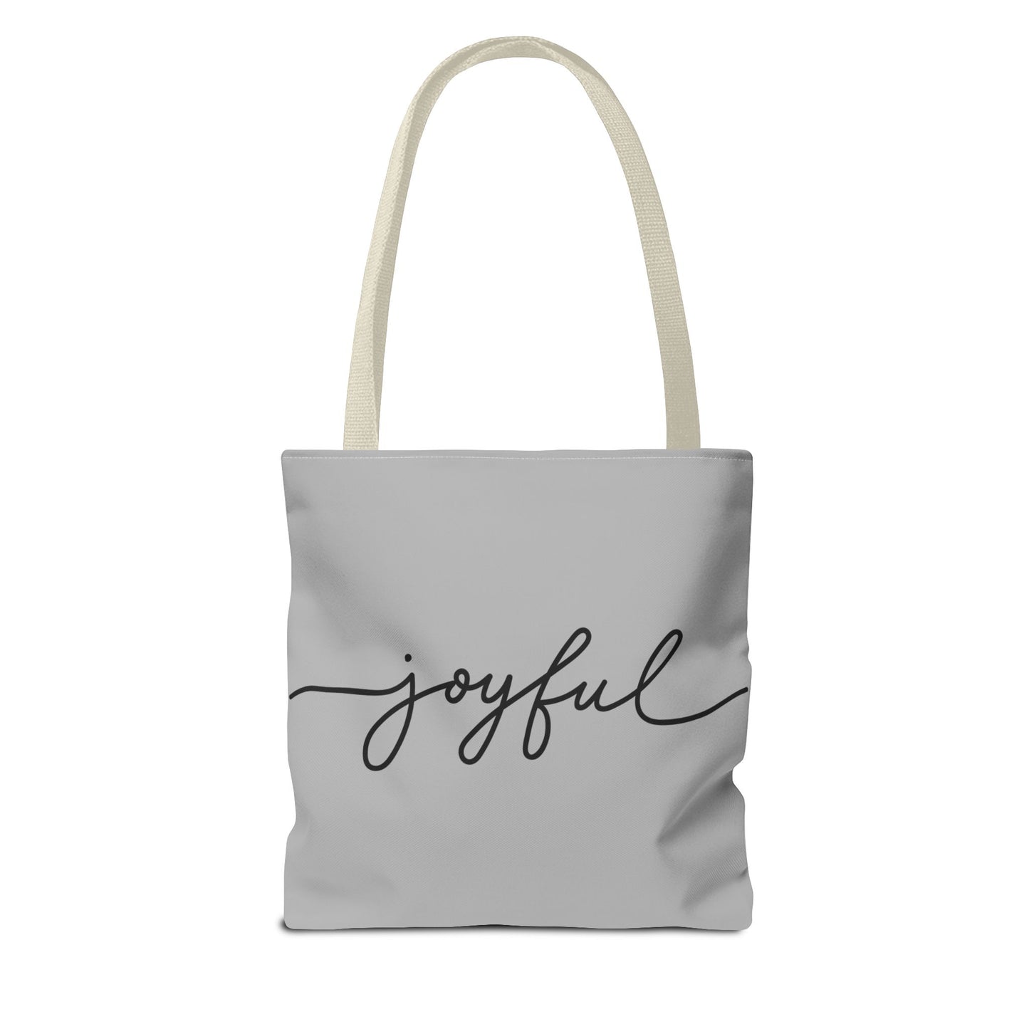 Joyful New Day Tote Bag - Inspirational Quote Carryall