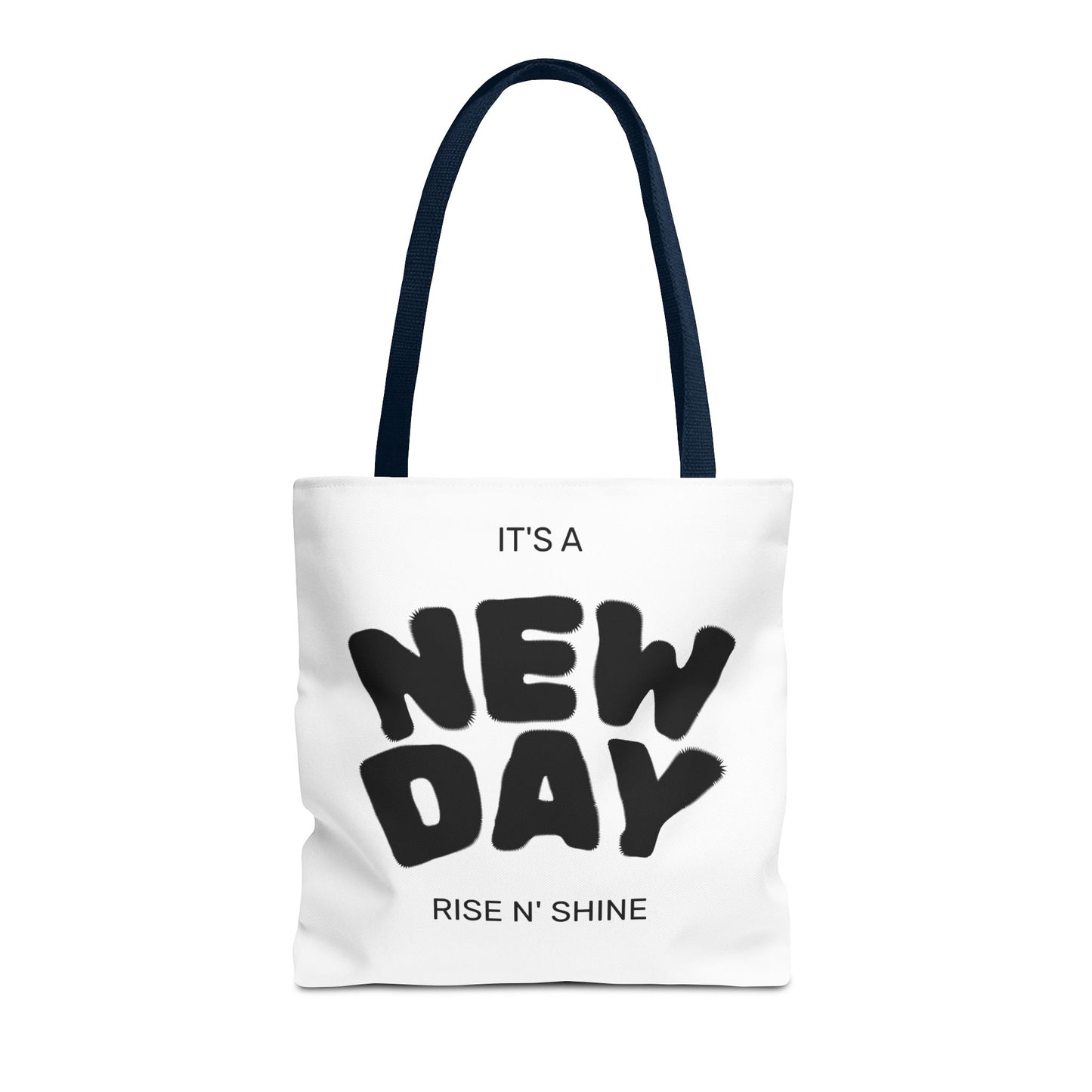 Joyful New Day Tote Bag - Inspirational Quote Carryall