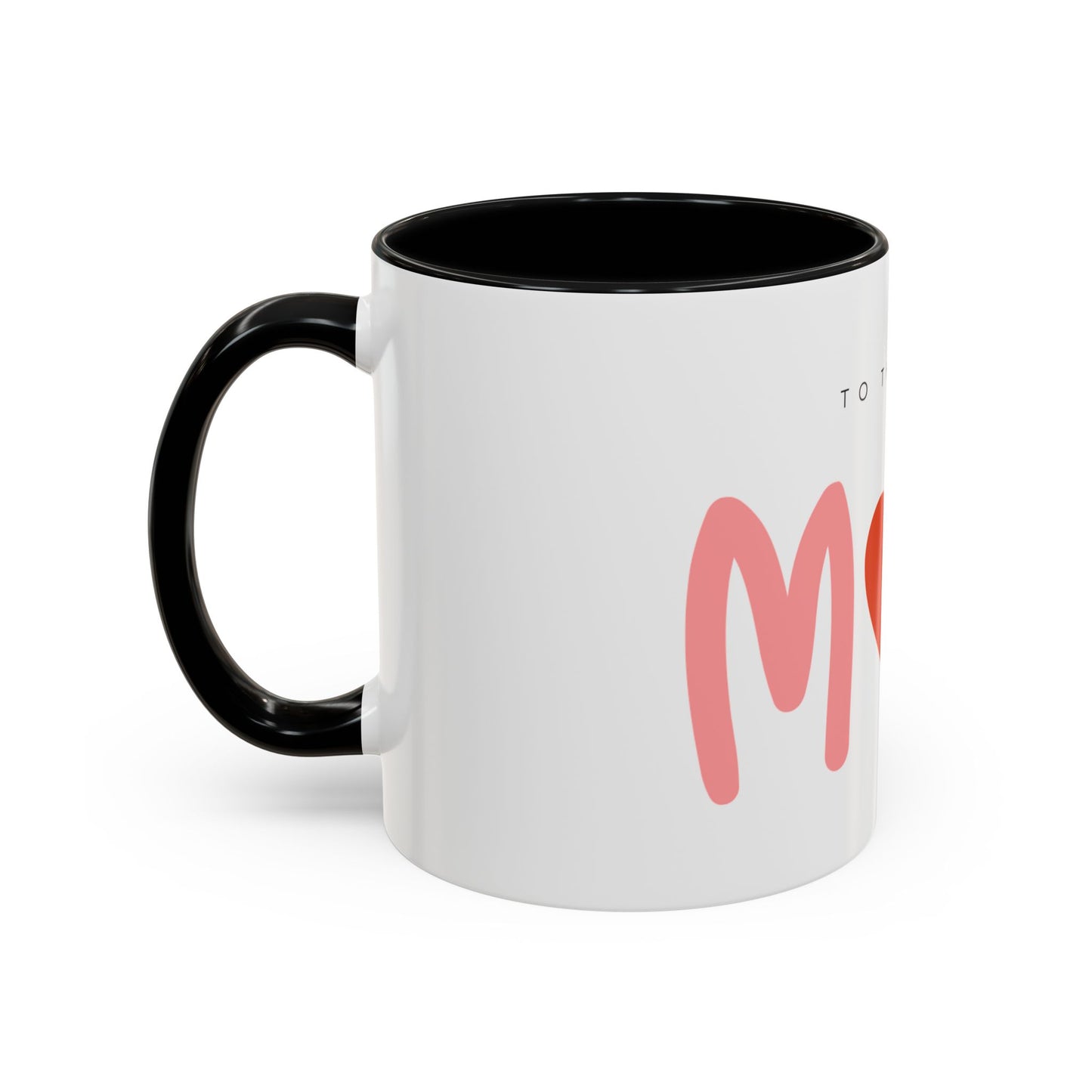 Mom Love Accent Coffee Mug - Perfect Gift for Mother's Day