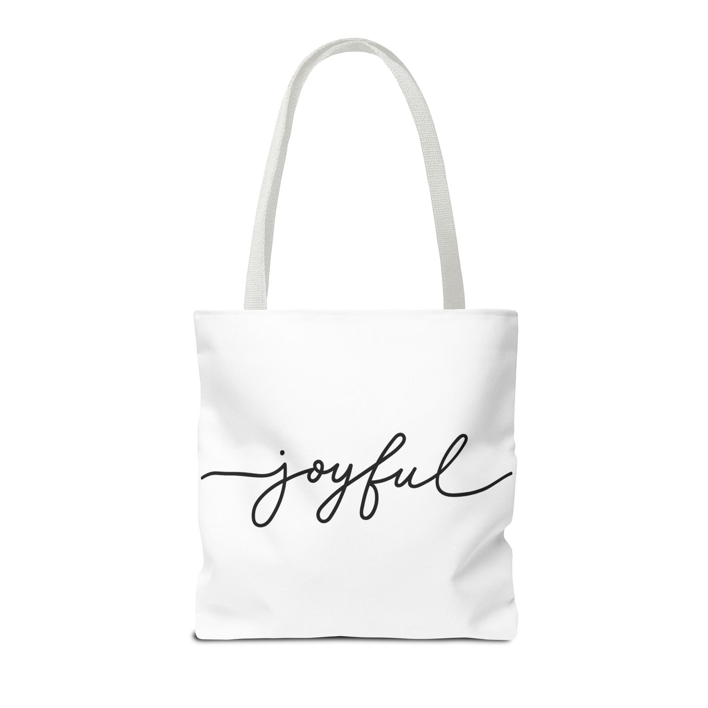 Joyful New Day Tote Bag - Inspirational Quote Carryall