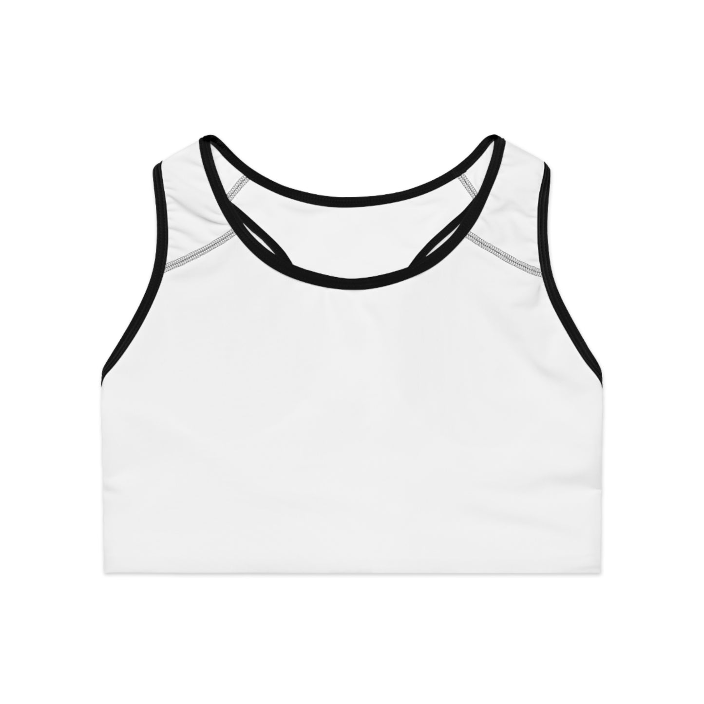 Comfortable White Sports Bra for Active Lifestyle