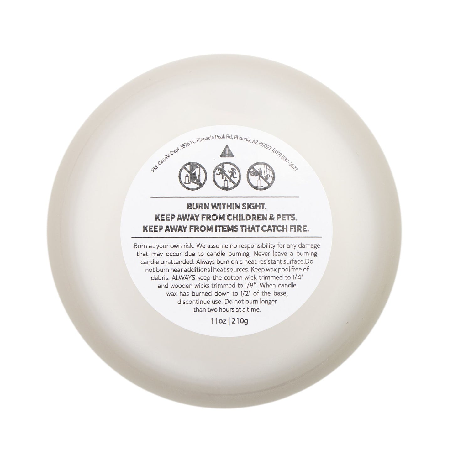 Inspirational Frosted Glass Candle - 11oz, 'Be Bold Enough to Dream'