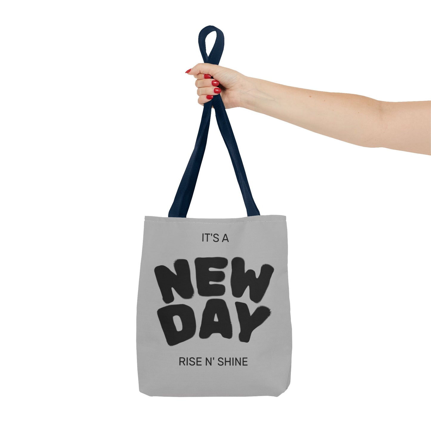 Joyful New Day Tote Bag - Inspirational Quote Carryall
