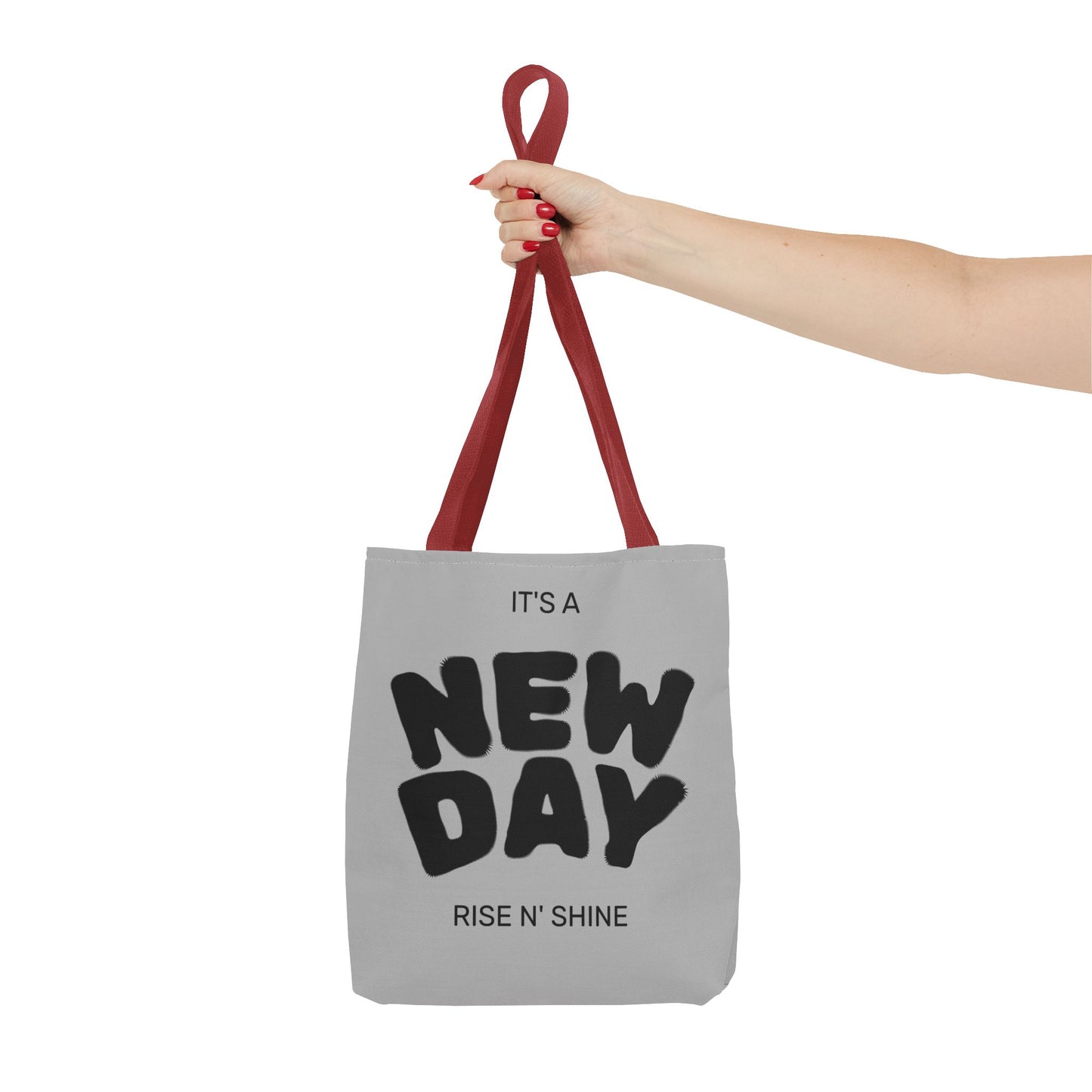 Joyful New Day Tote Bag - Inspirational Quote Carryall