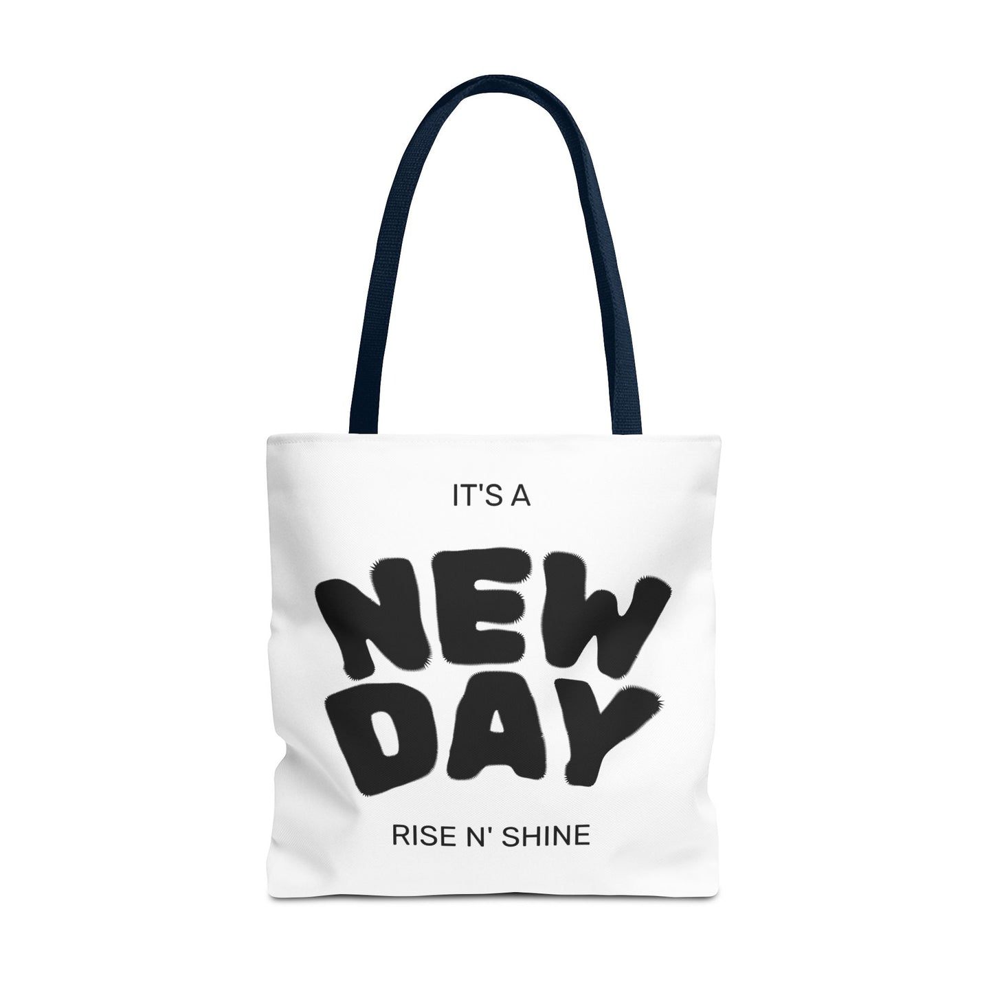Joyful New Day Tote Bag - Inspirational Quote Carryall