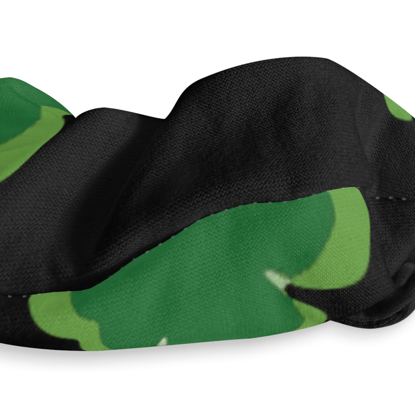 Lucky Clover Green Scrunchie | Stylish Hair Accessory for St. Patrick's Day