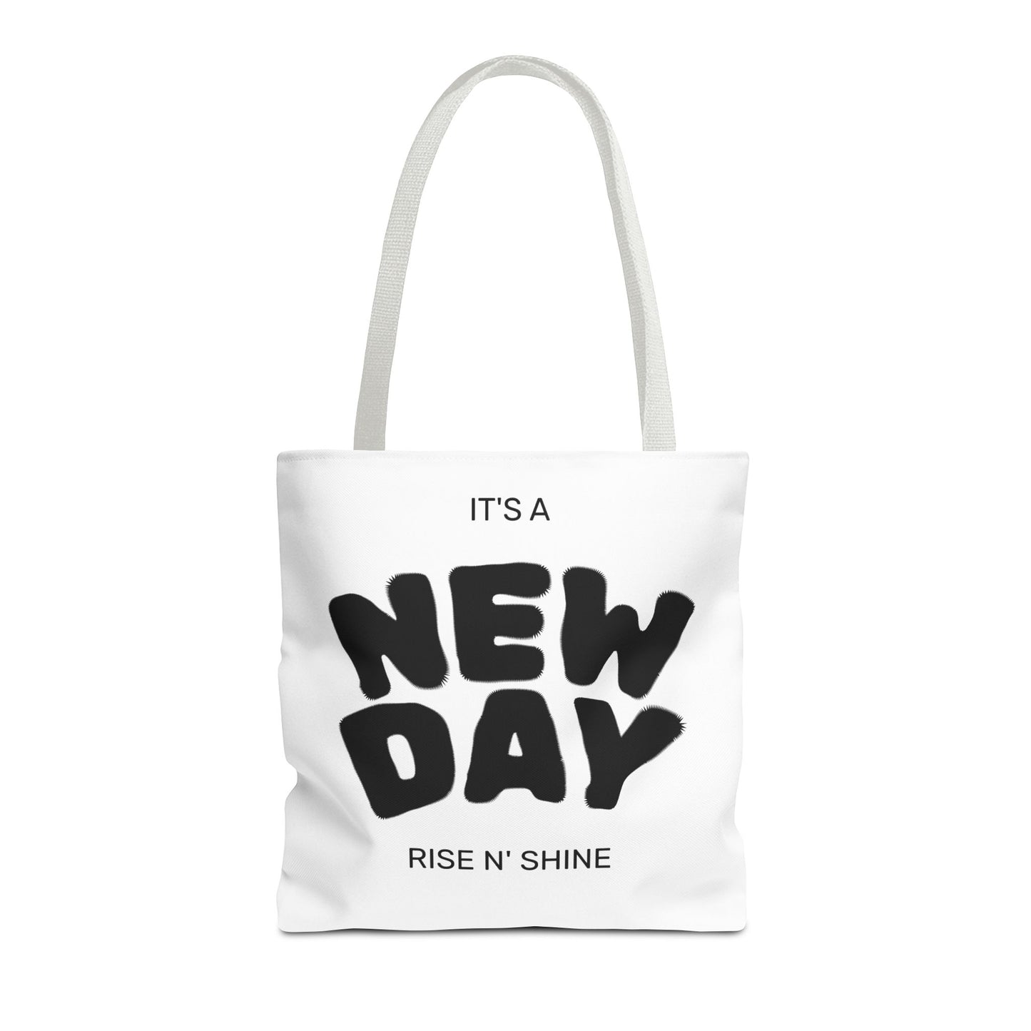 Joyful New Day Tote Bag - Inspirational Quote Carryall