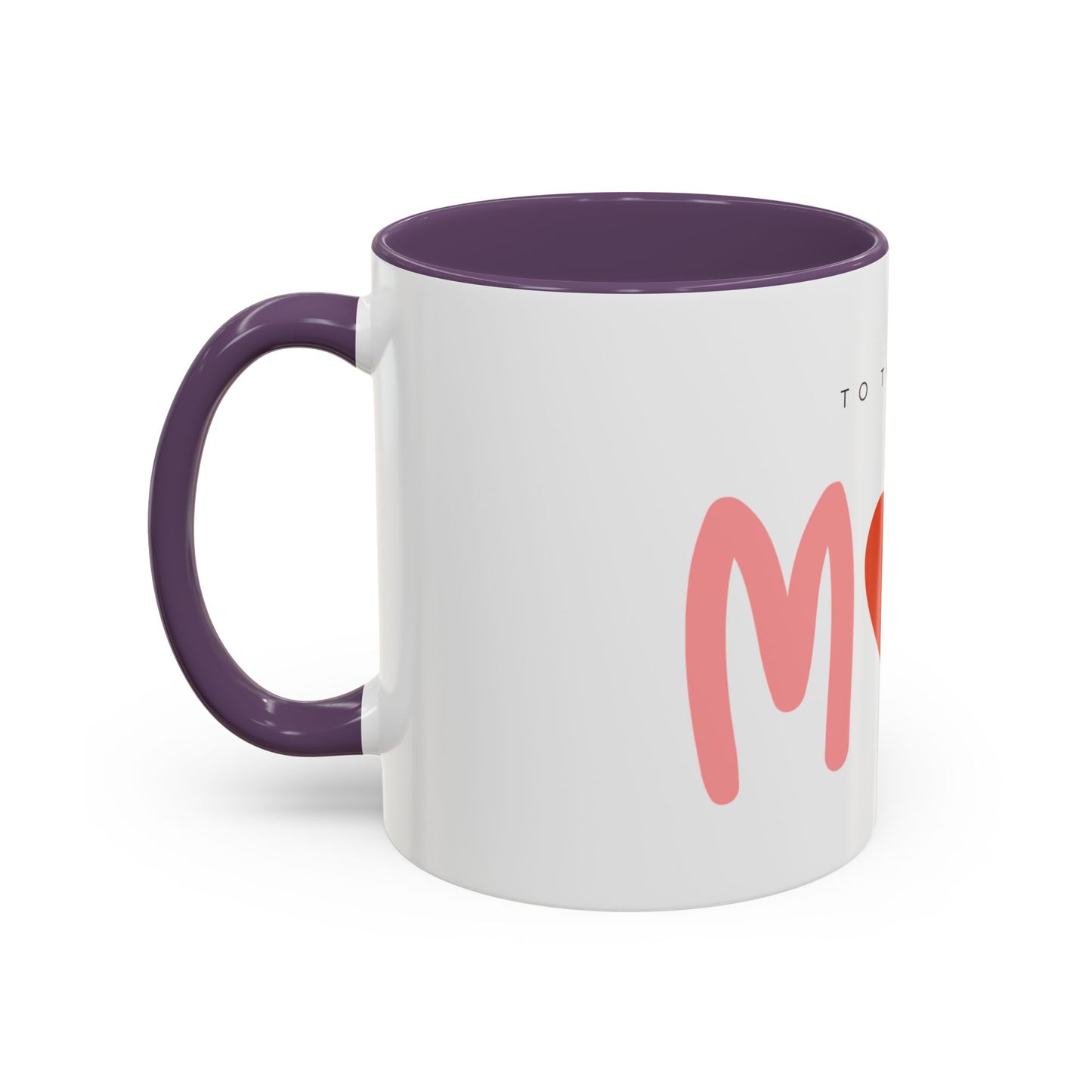 Mom Love Accent Coffee Mug - Perfect Gift for Mother's Day