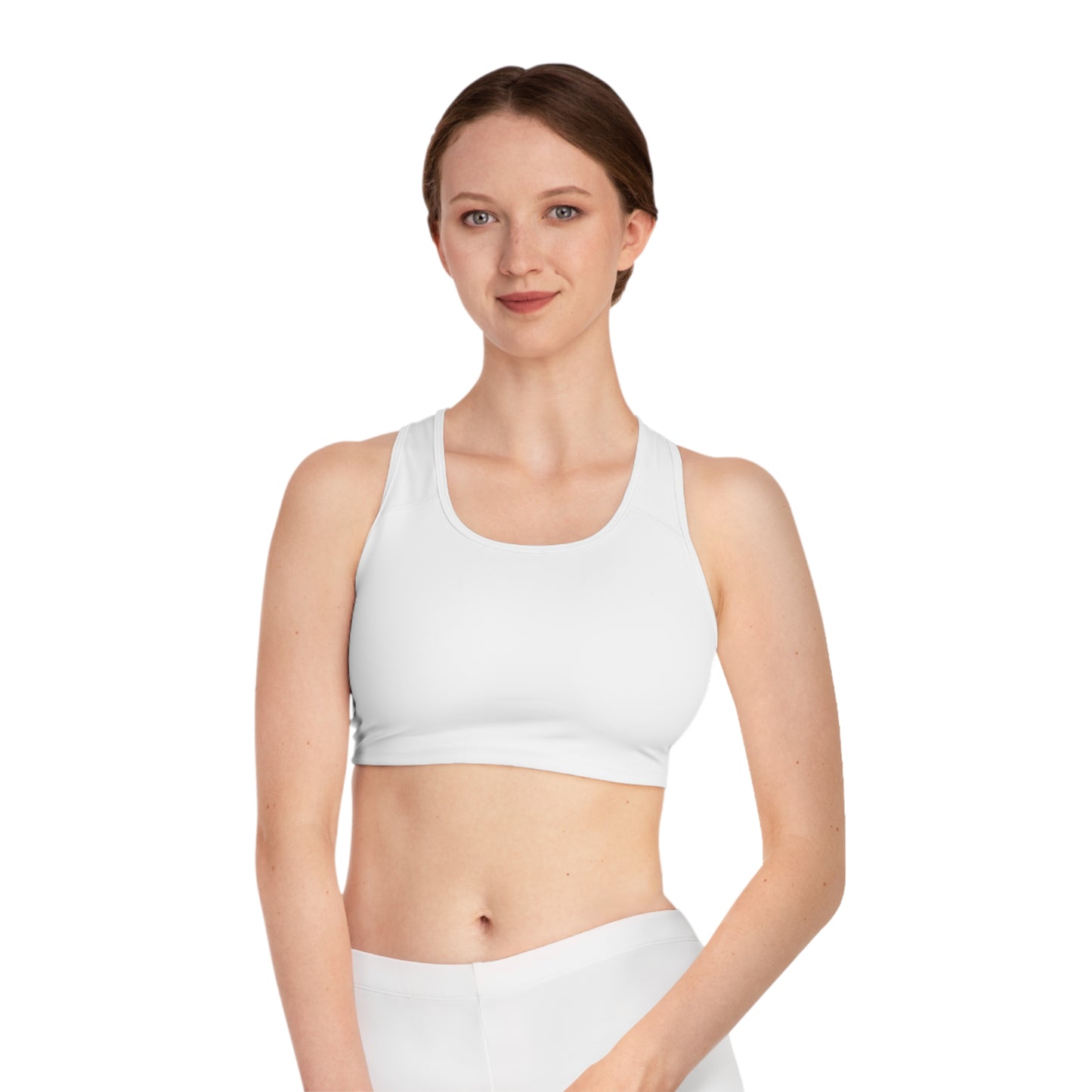 Comfortable White Sports Bra for Active Lifestyle