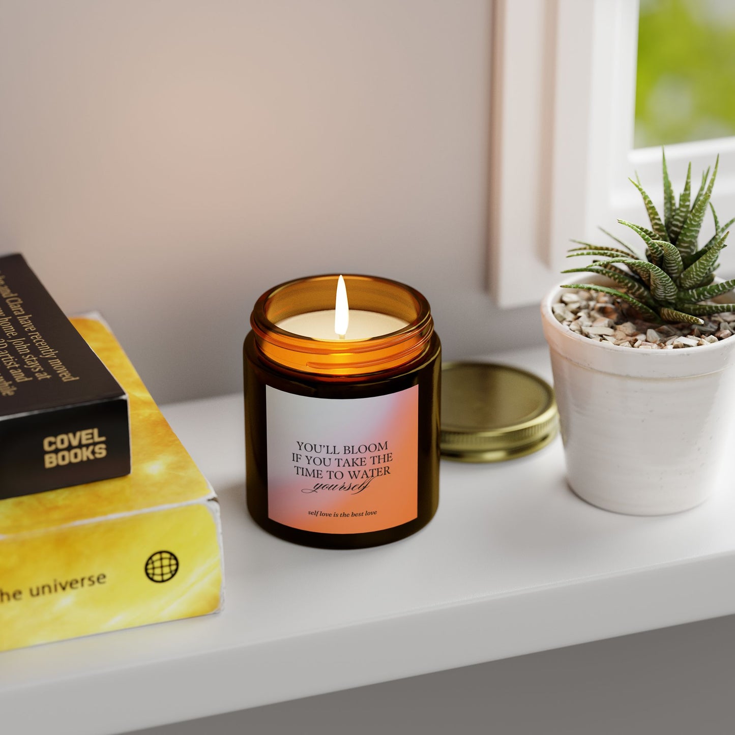 Scented Candles - Self Love Collection - Coconut Apricot Wax (4oz, 9oz)