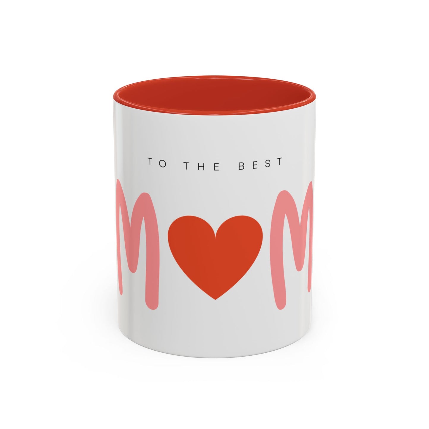 Mom Love Accent Coffee Mug - Perfect Gift for Mother's Day