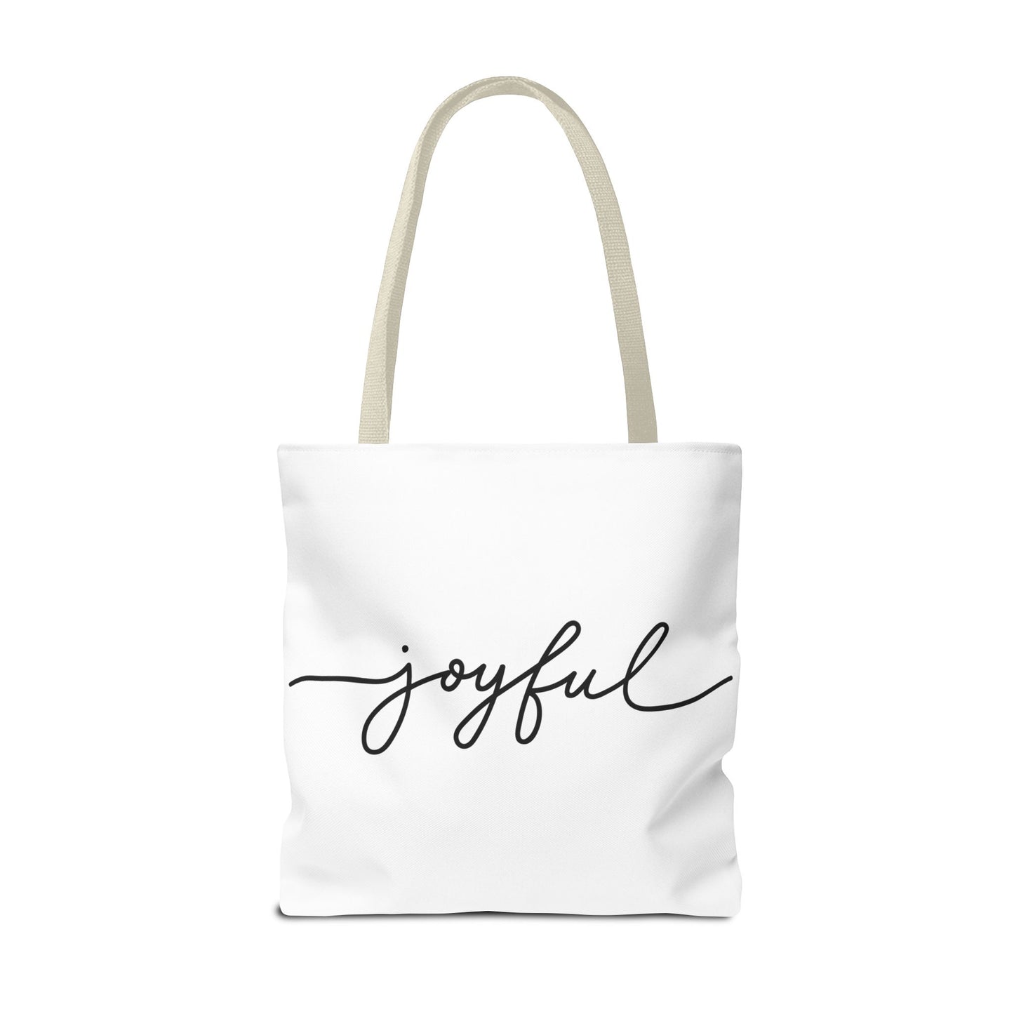 Joyful New Day Tote Bag - Inspirational Quote Carryall