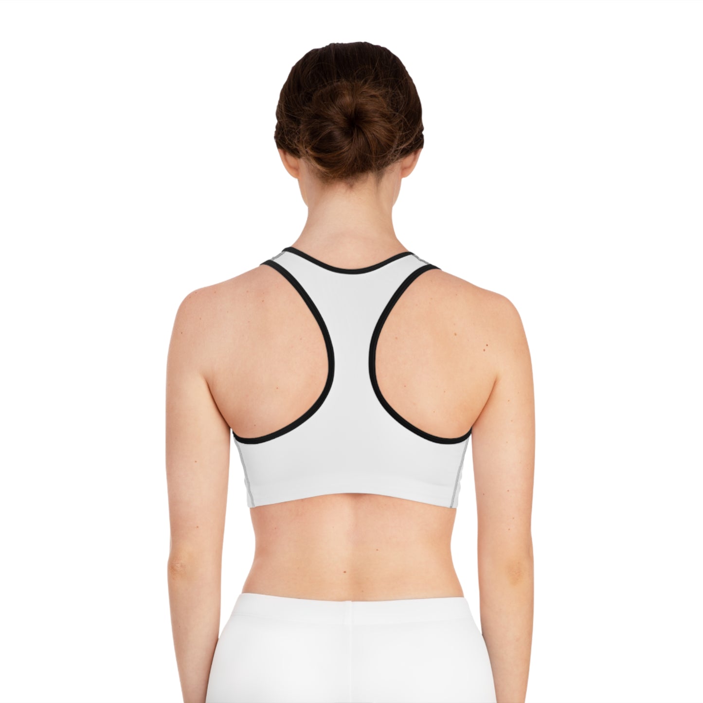 Comfortable White Sports Bra for Active Lifestyle
