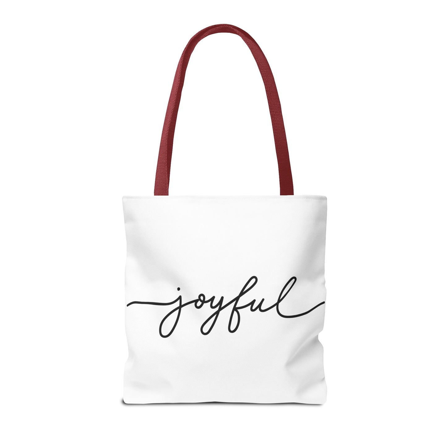 Joyful New Day Tote Bag - Inspirational Quote Carryall