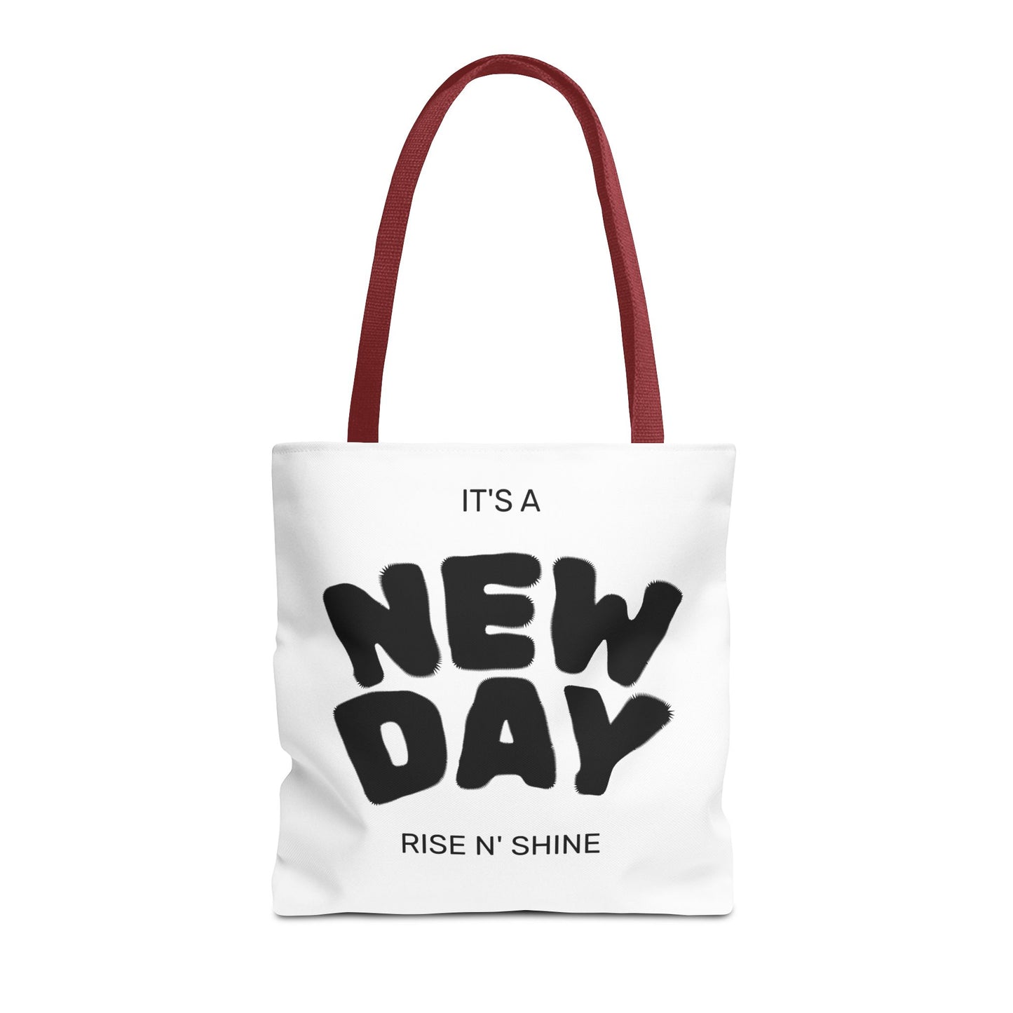 Joyful New Day Tote Bag - Inspirational Quote Carryall