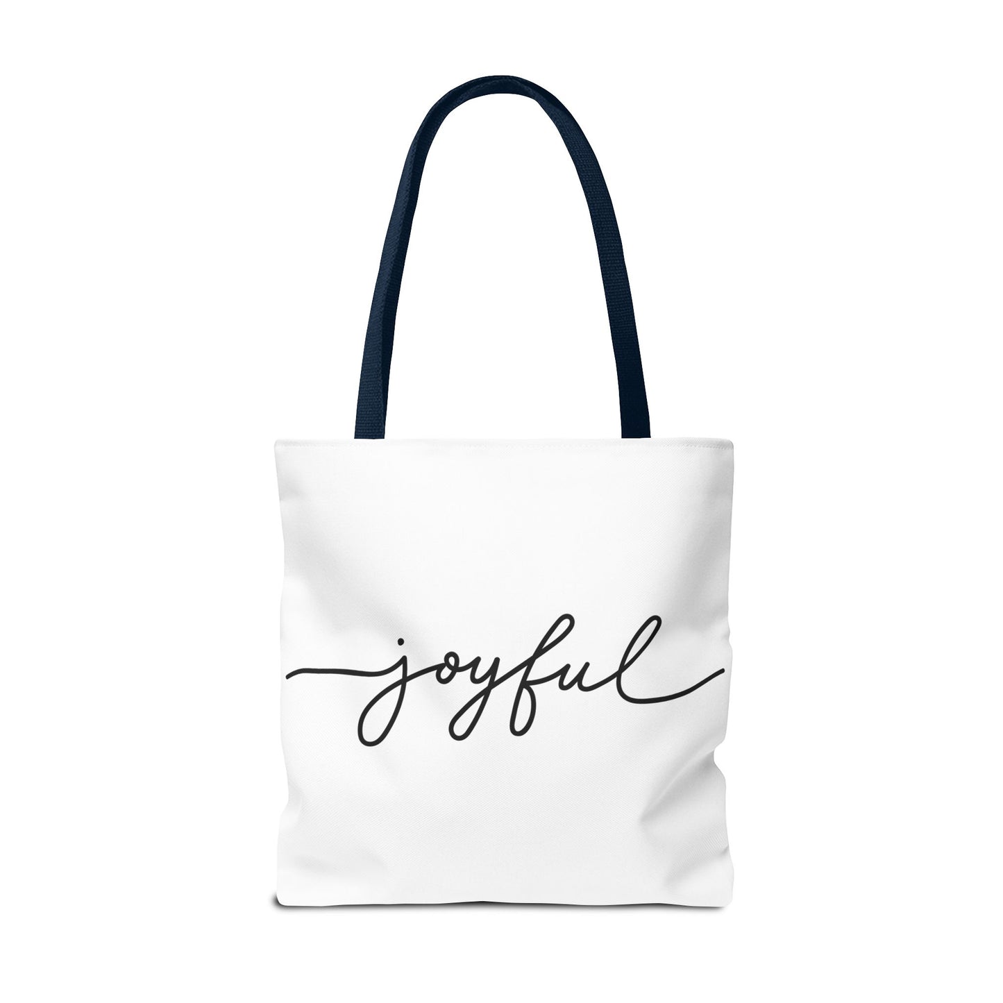 Joyful New Day Tote Bag - Inspirational Quote Carryall