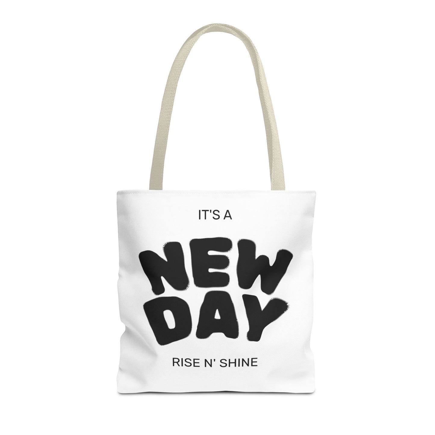 Joyful New Day Tote Bag - Inspirational Quote Carryall