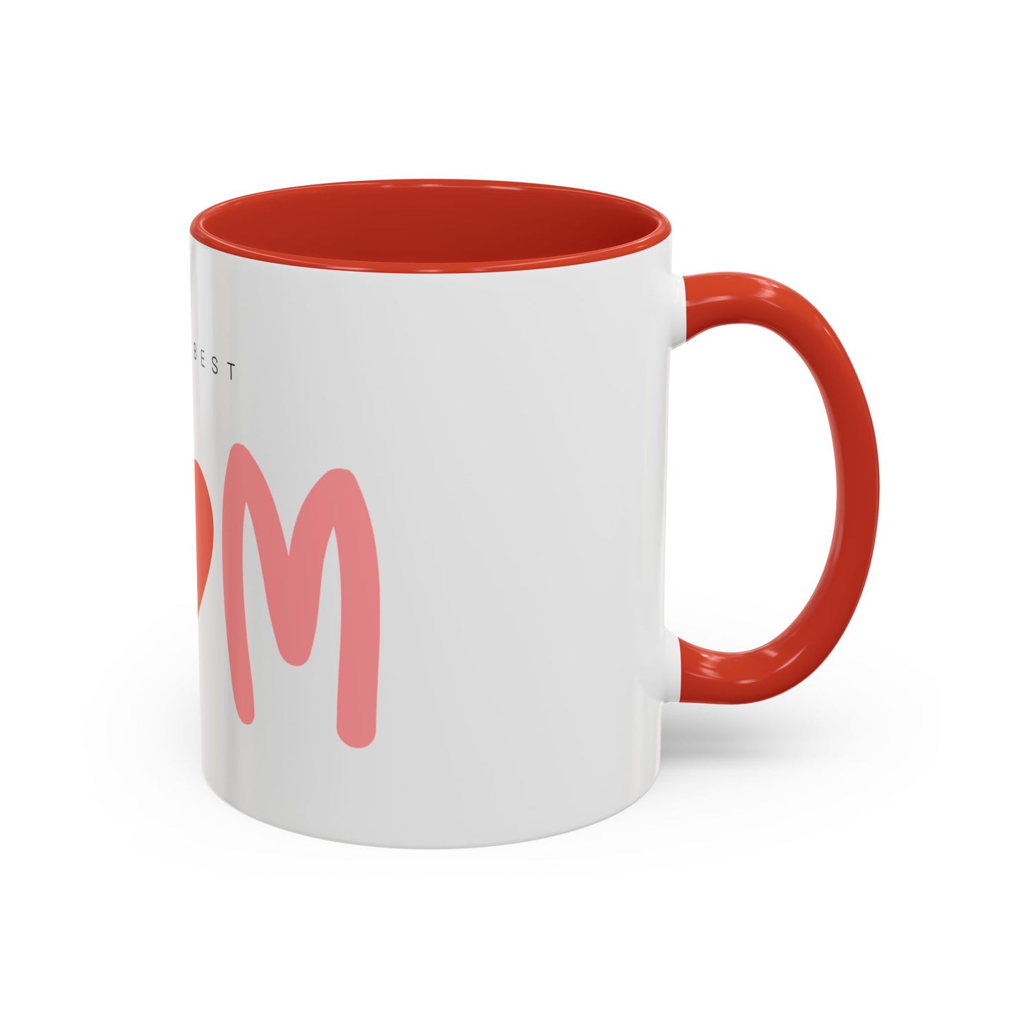 Mom Love Accent Coffee Mug - Perfect Gift for Mother's Day