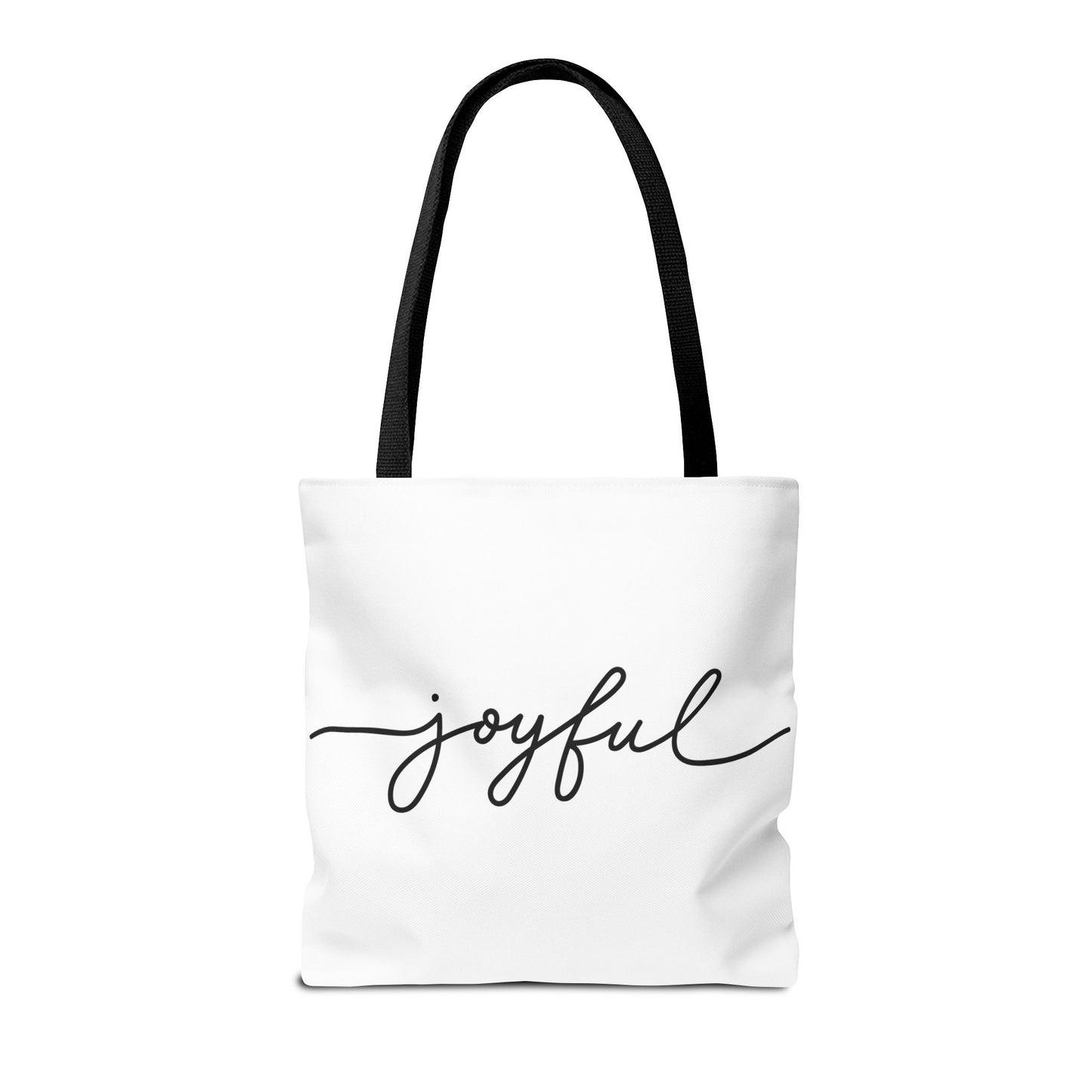 Joyful New Day Tote Bag - Inspirational Quote Carryall