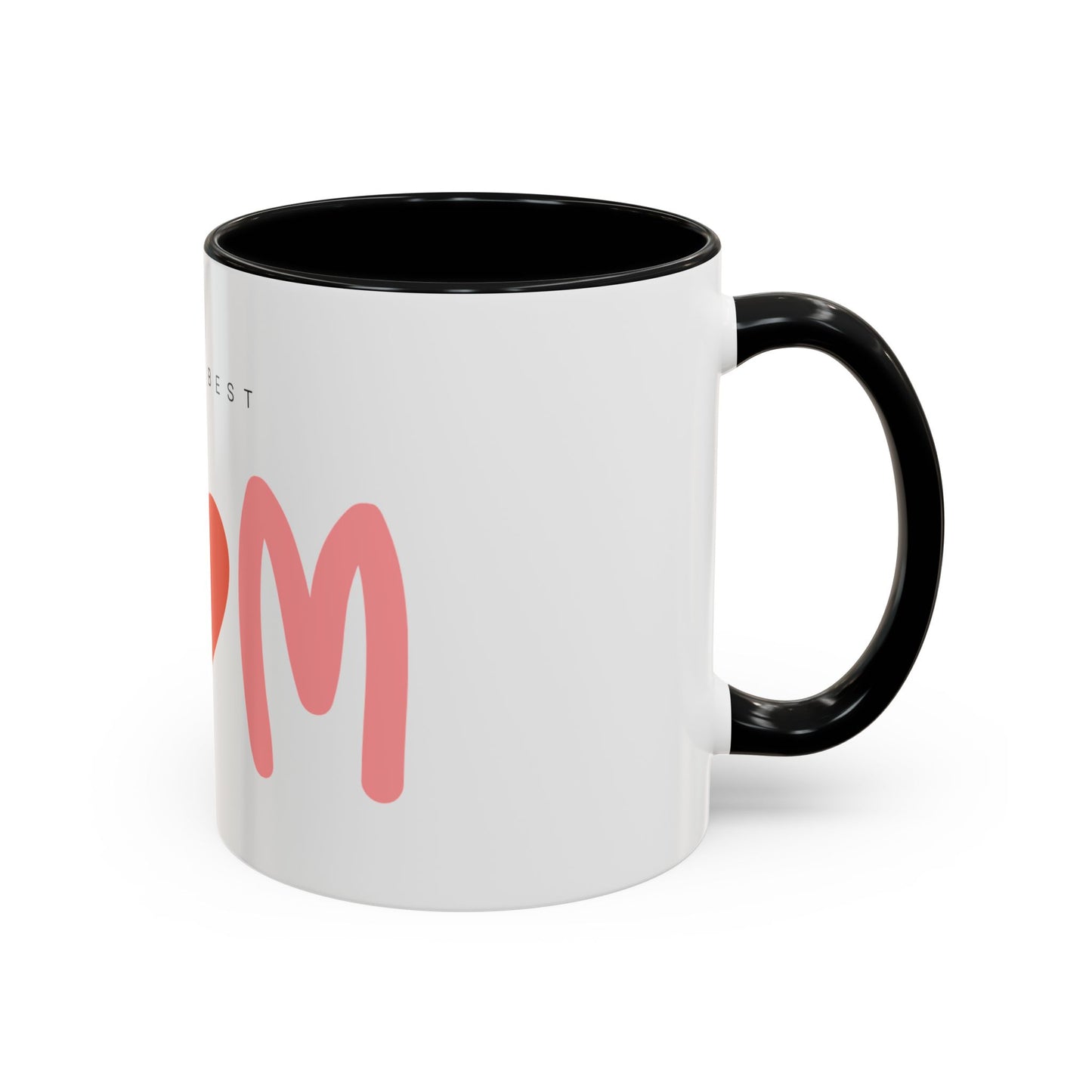 Mom Love Accent Coffee Mug - Perfect Gift for Mother's Day