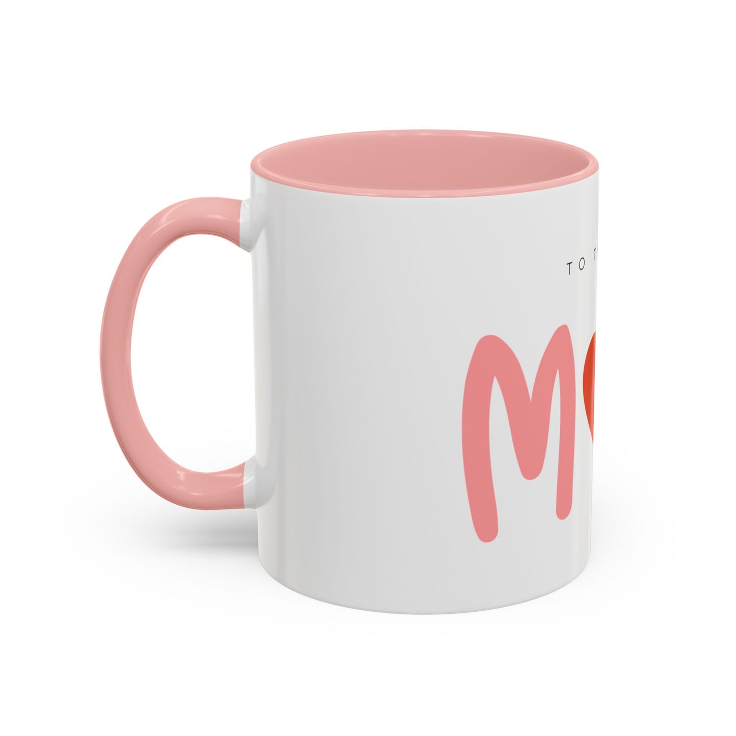 Mom Love Accent Coffee Mug - Perfect Gift for Mother's Day