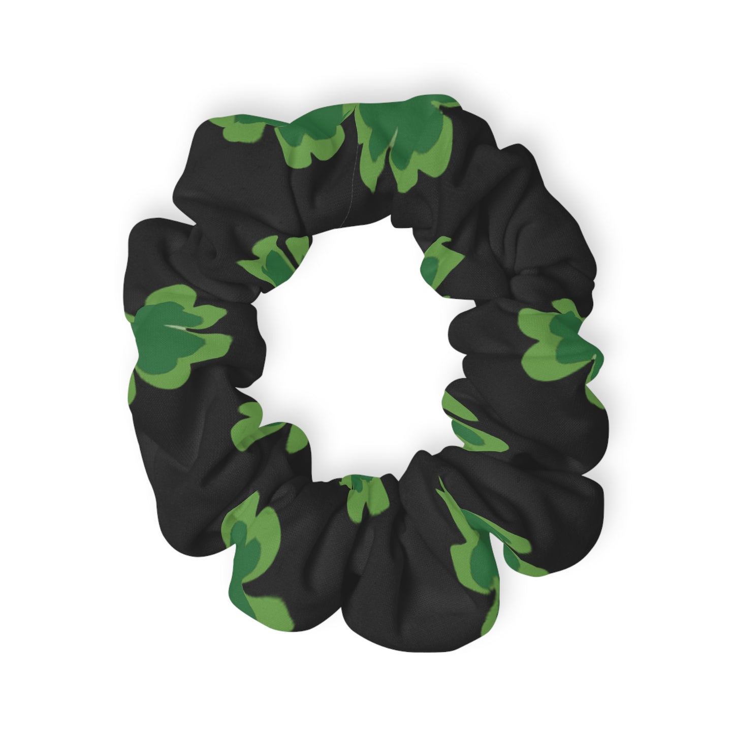 Lucky Clover Green Scrunchie | Stylish Hair Accessory for St. Patrick's Day
