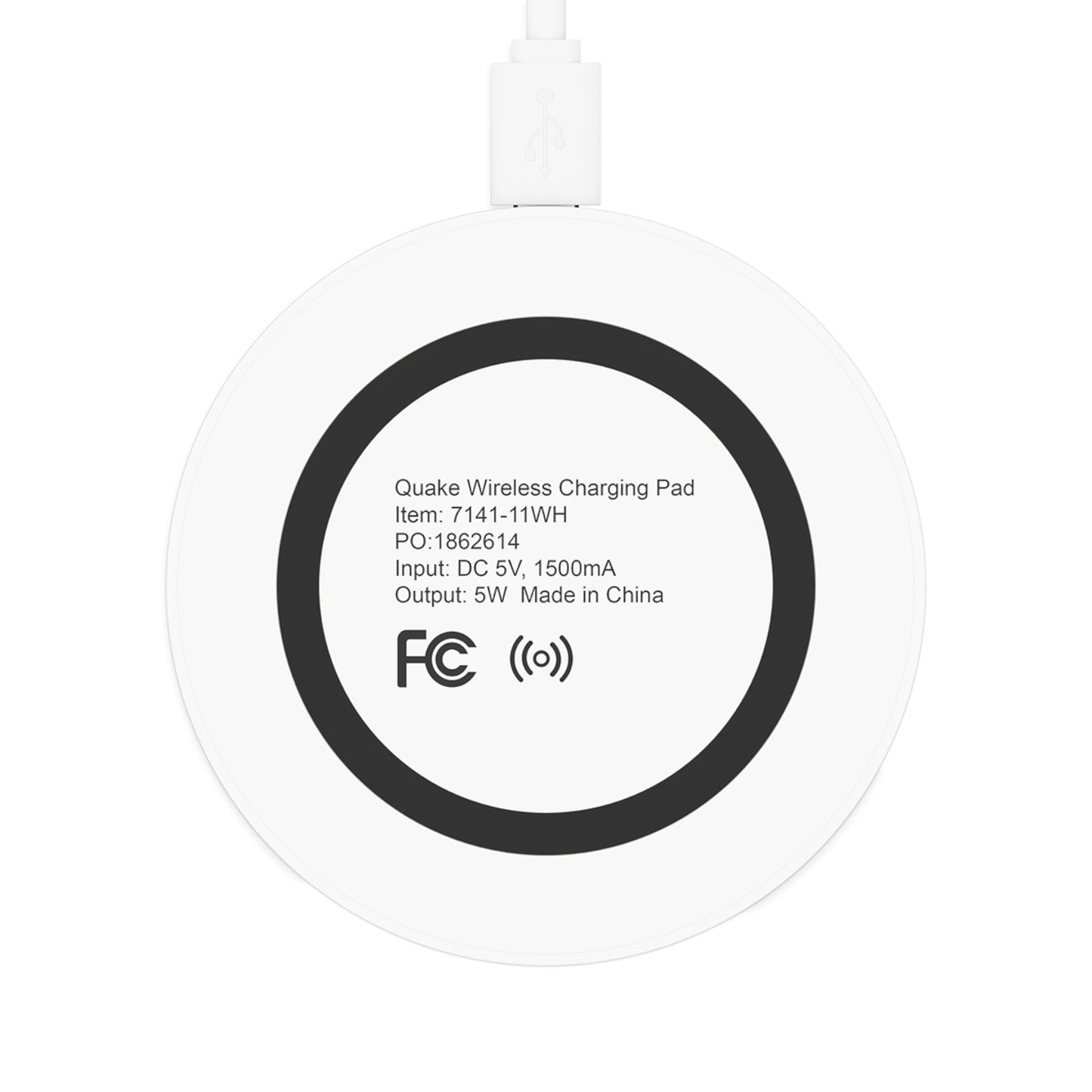 Quake Wireless Charging Pad - Stylish Fast Charger for Home & Office