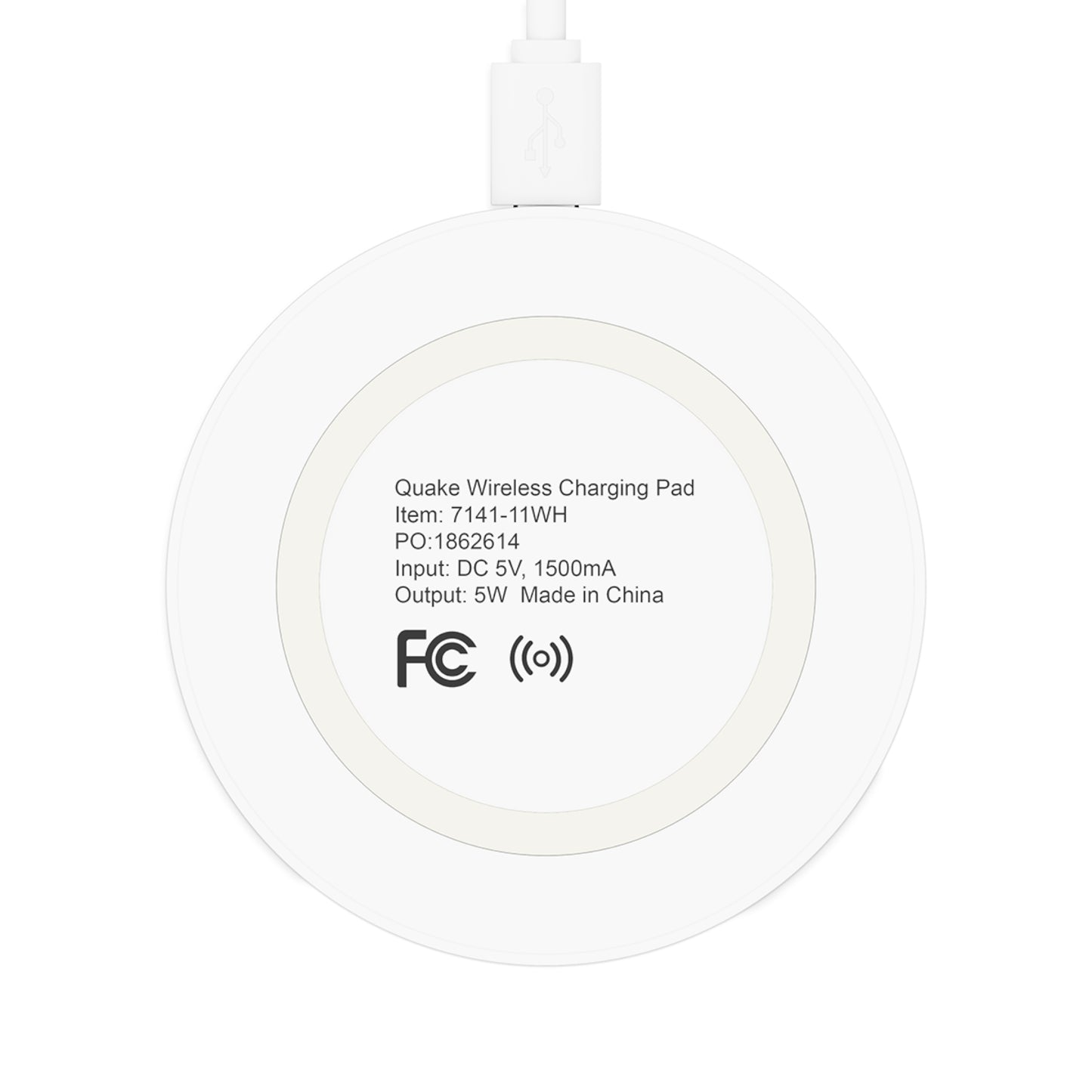 Quake Wireless Charging Pad - Stylish Fast Charger for Home & Office