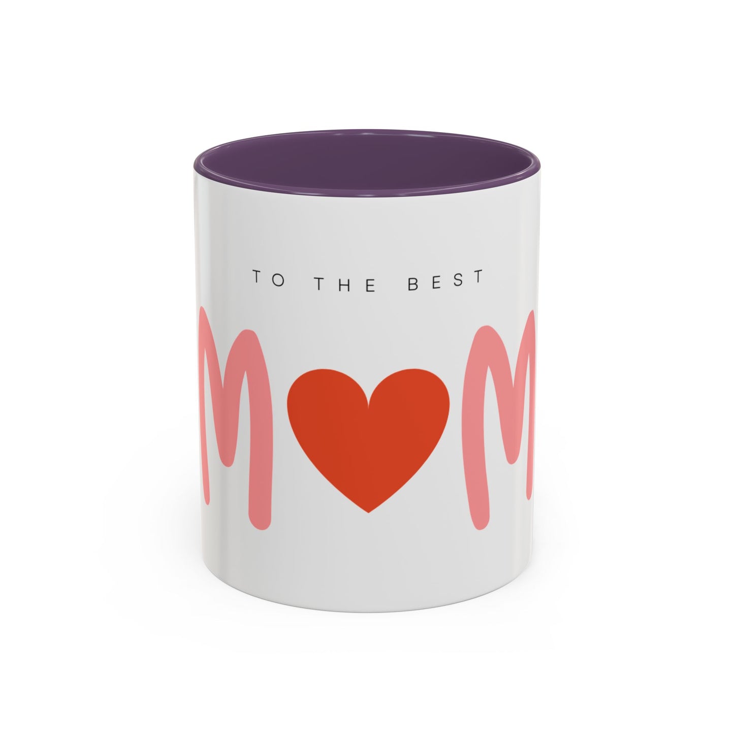 Mom Love Accent Coffee Mug - Perfect Gift for Mother's Day