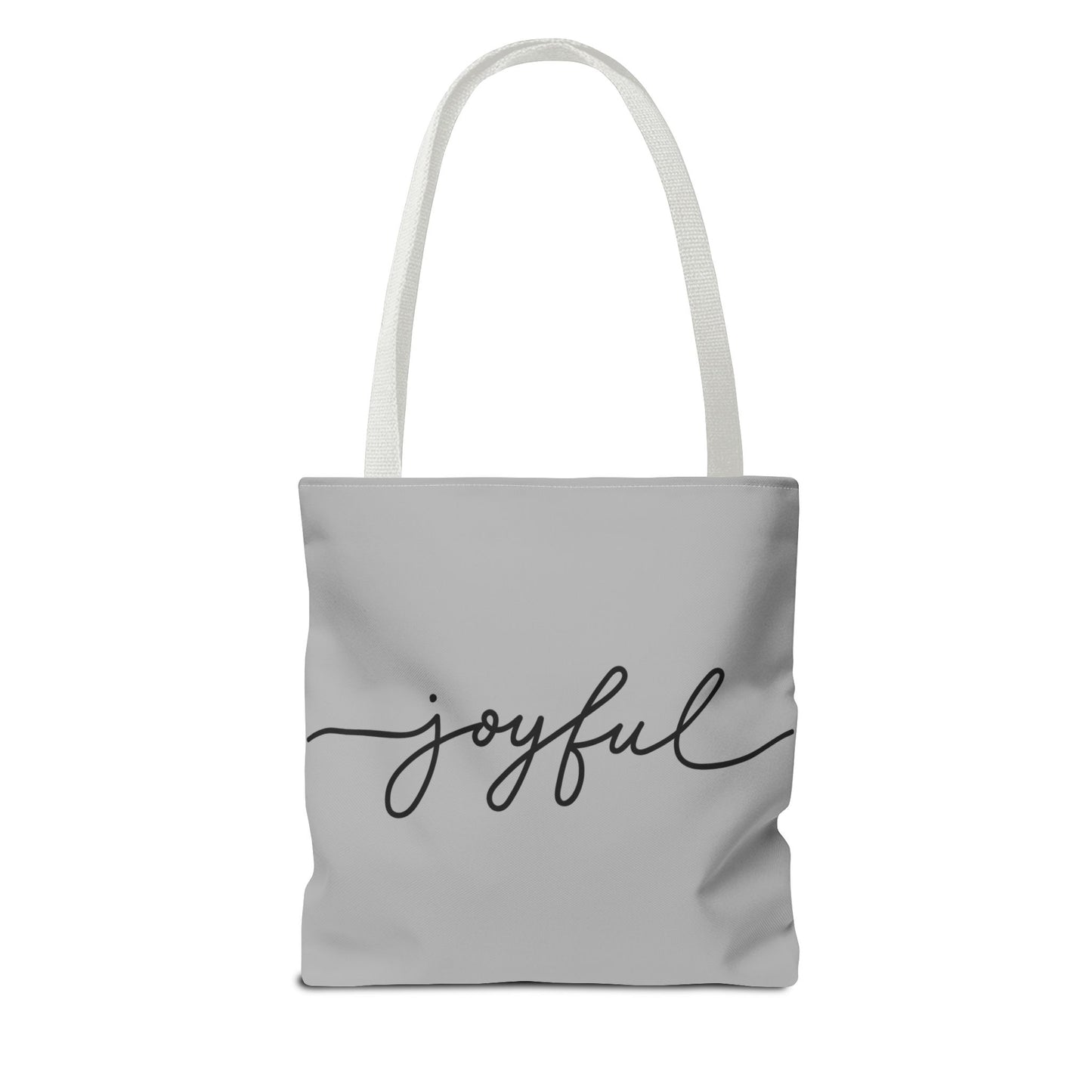 Joyful New Day Tote Bag - Inspirational Quote Carryall