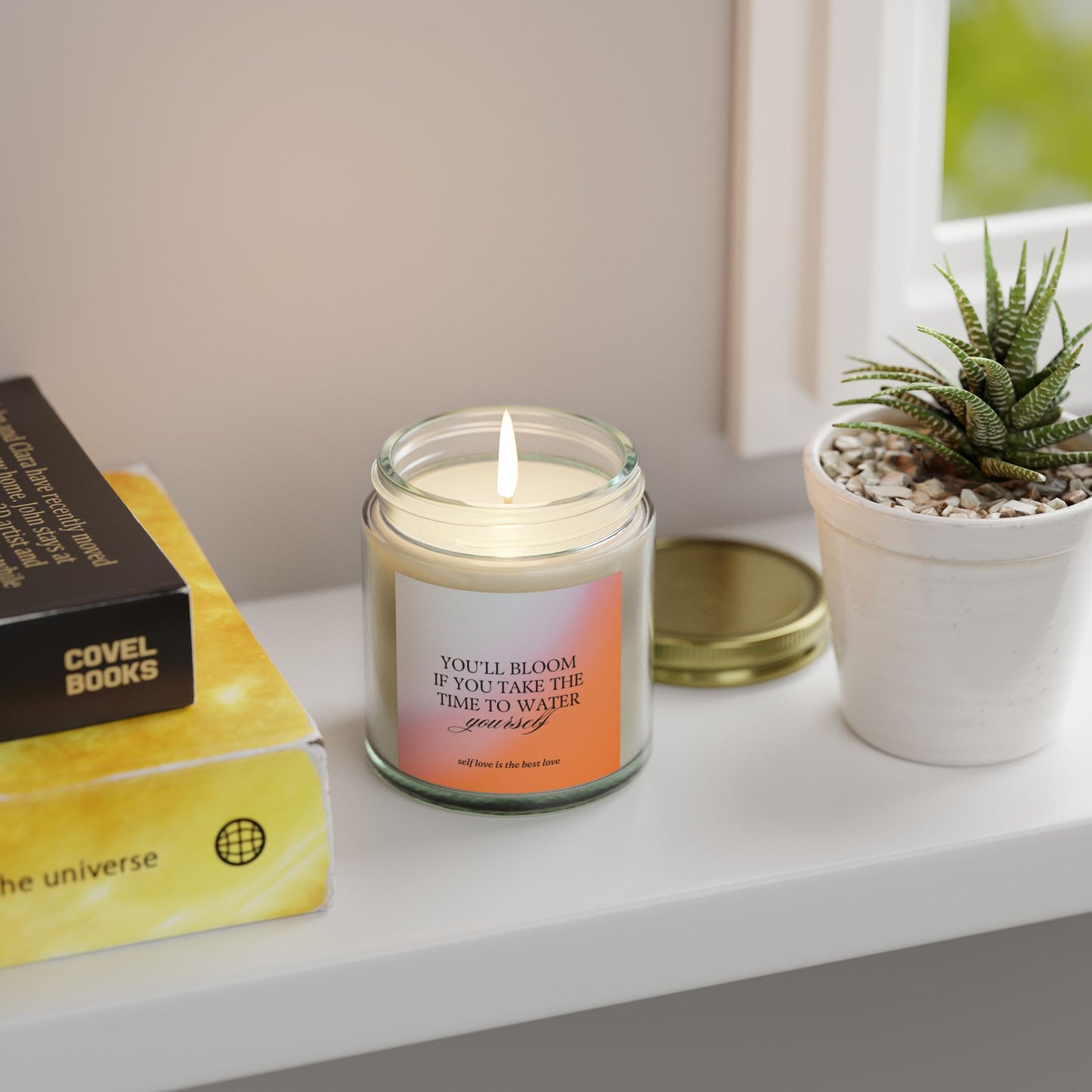 Scented Candles - Self Love Collection - Coconut Apricot Wax (4oz, 9oz)