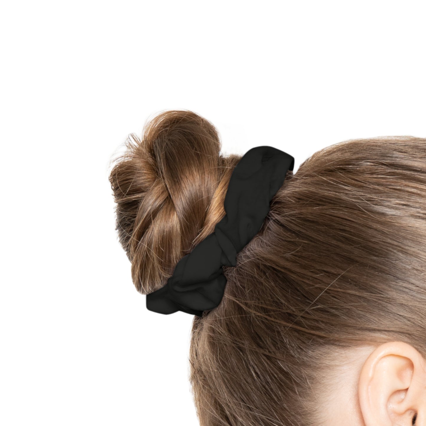 Classic Black Scrunchie – Versatile Hair Accessory for Every Occasion