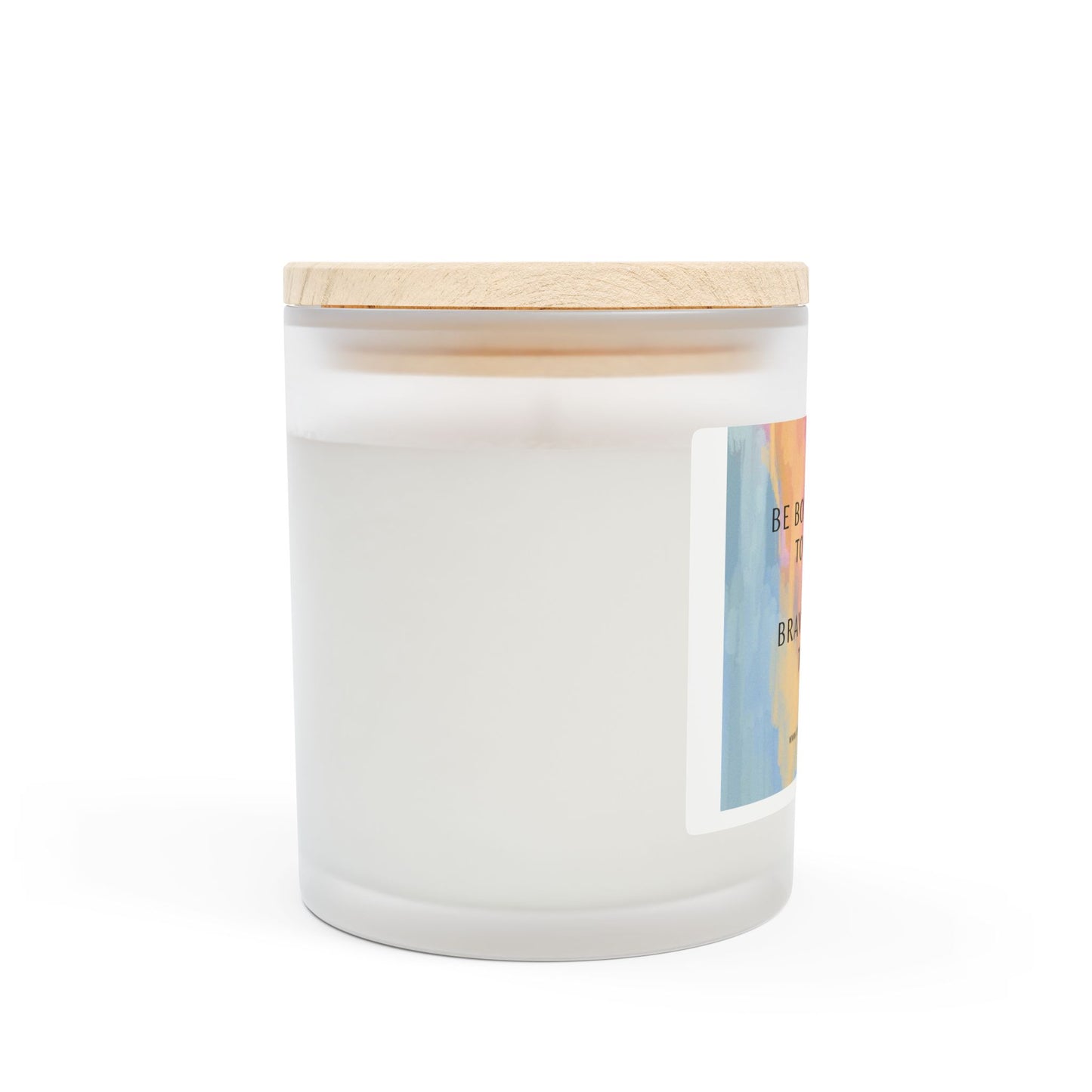 Inspirational Frosted Glass Candle - 11oz, 'Be Bold Enough to Dream'