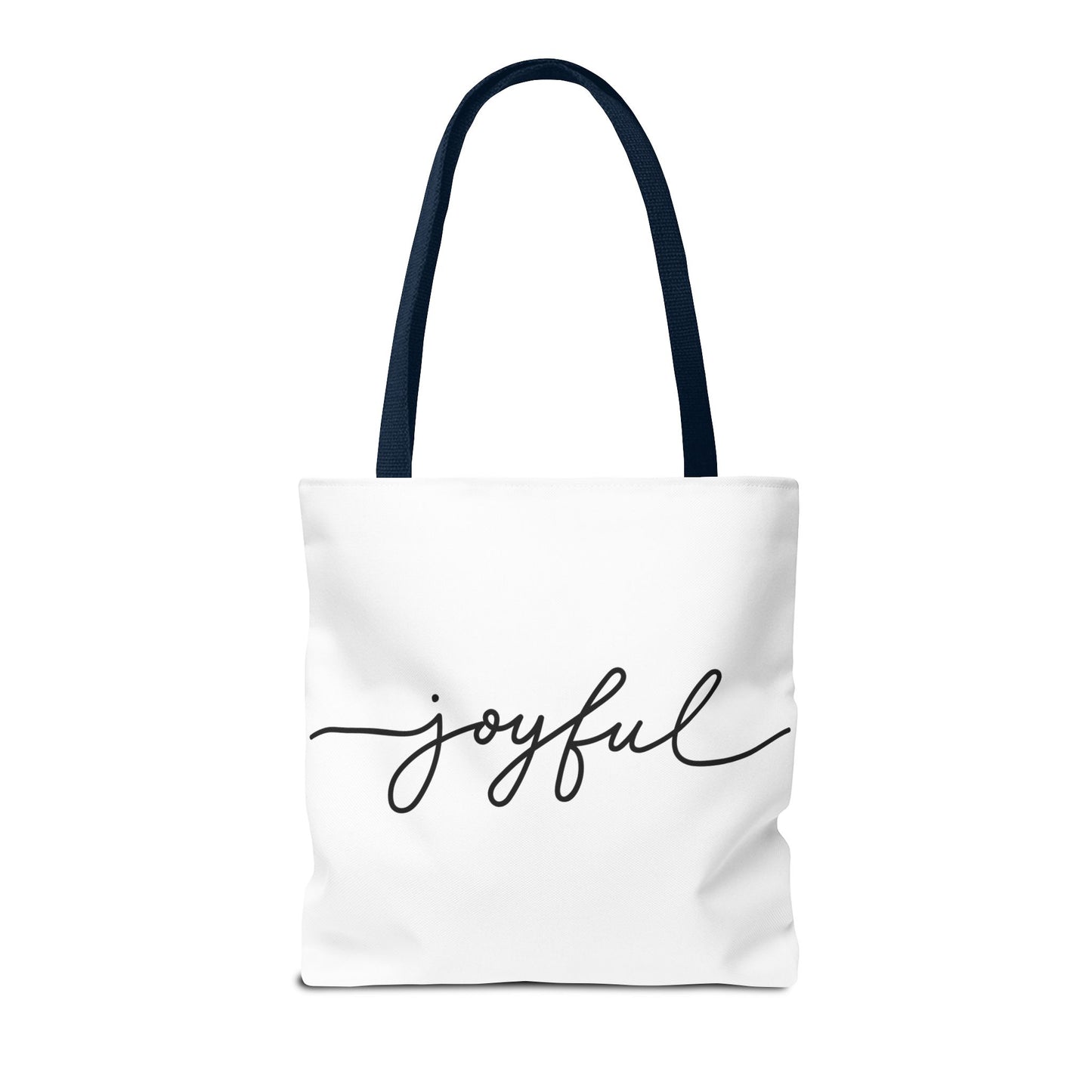 Joyful New Day Tote Bag - Inspirational Quote Carryall