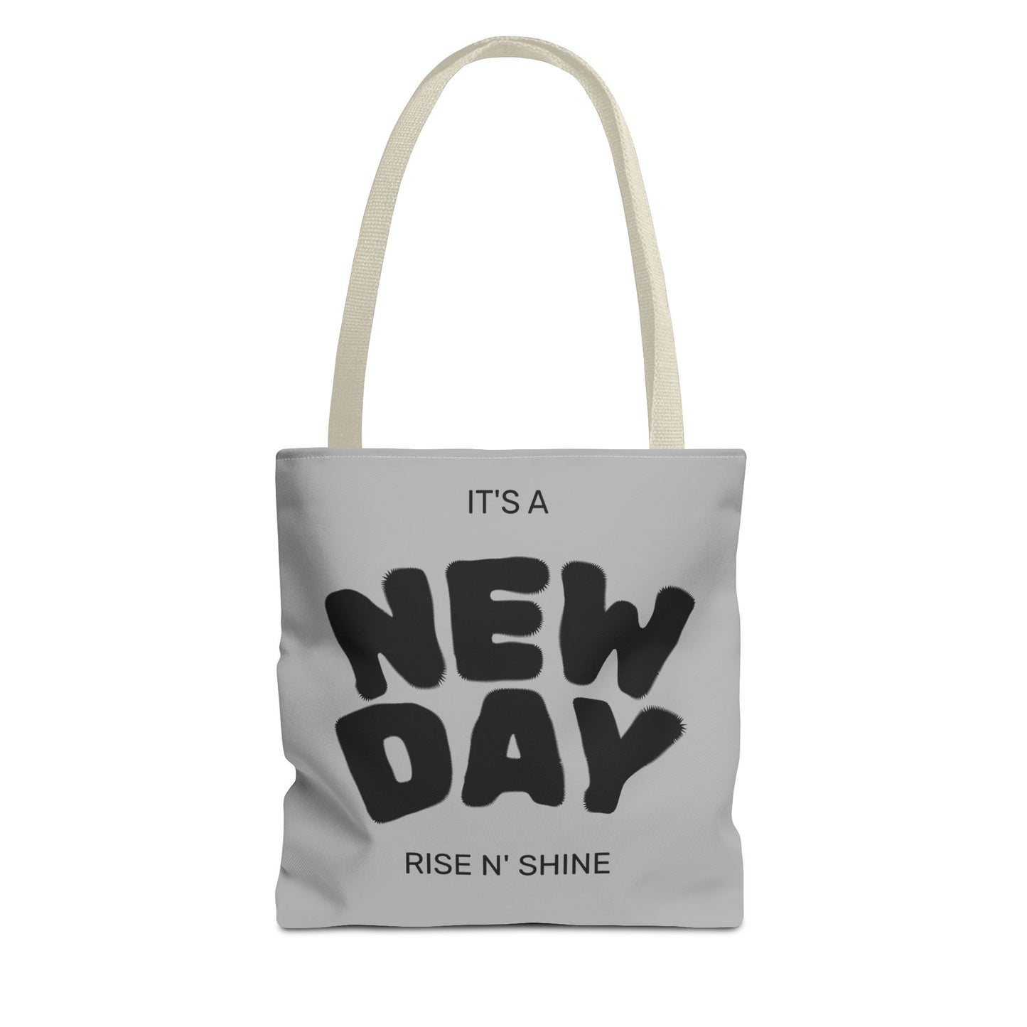 Joyful New Day Tote Bag - Inspirational Quote Carryall