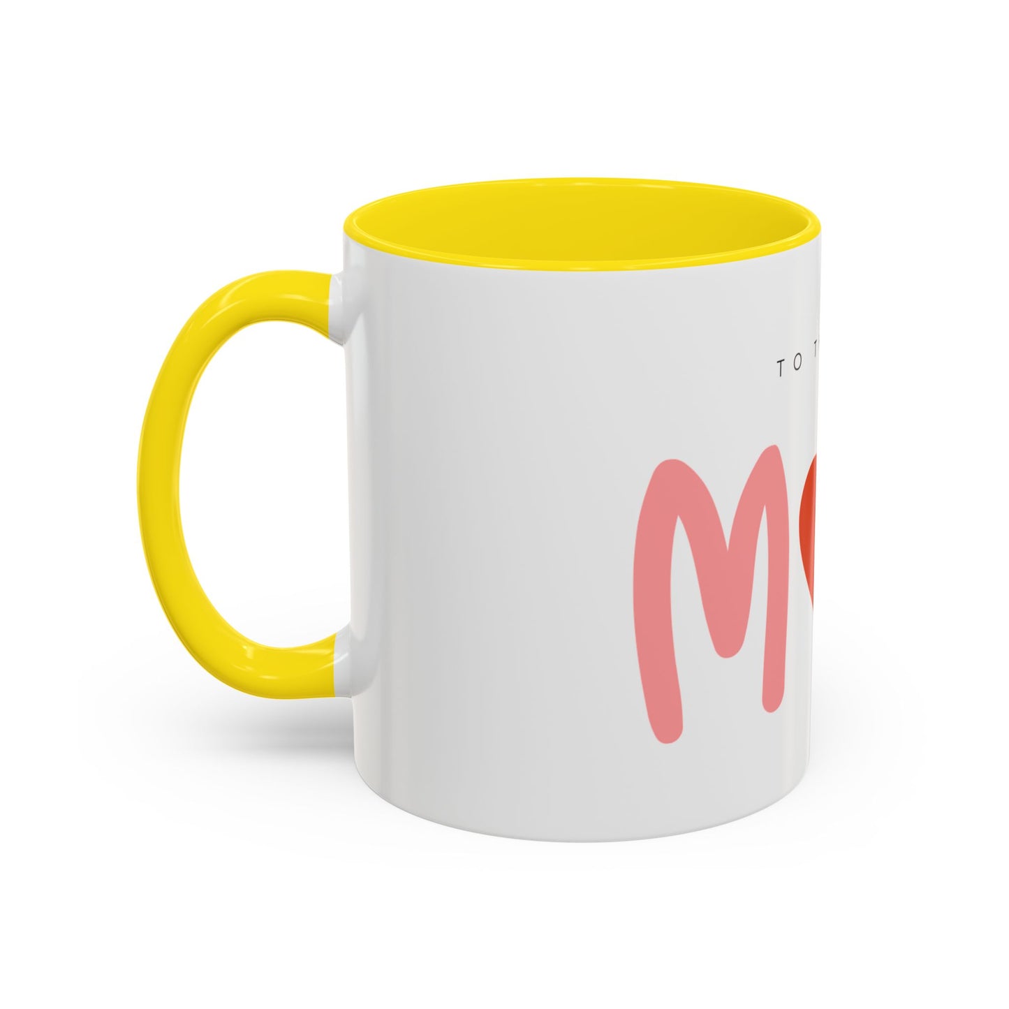 Mom Love Accent Coffee Mug - Perfect Gift for Mother's Day