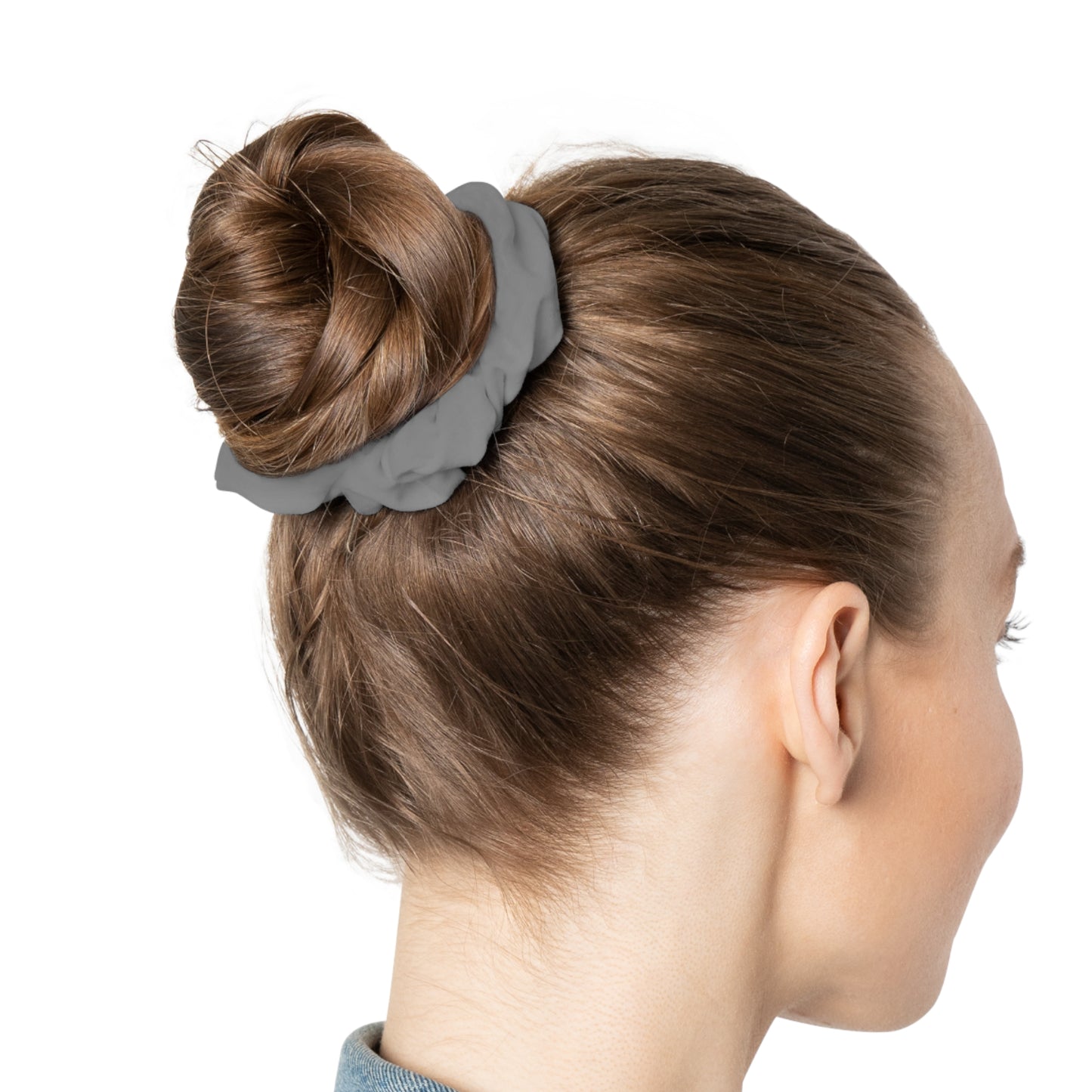 Stylish Gray Scrunchie | Trendy Hair Accessory for Everyday & Special Occasions