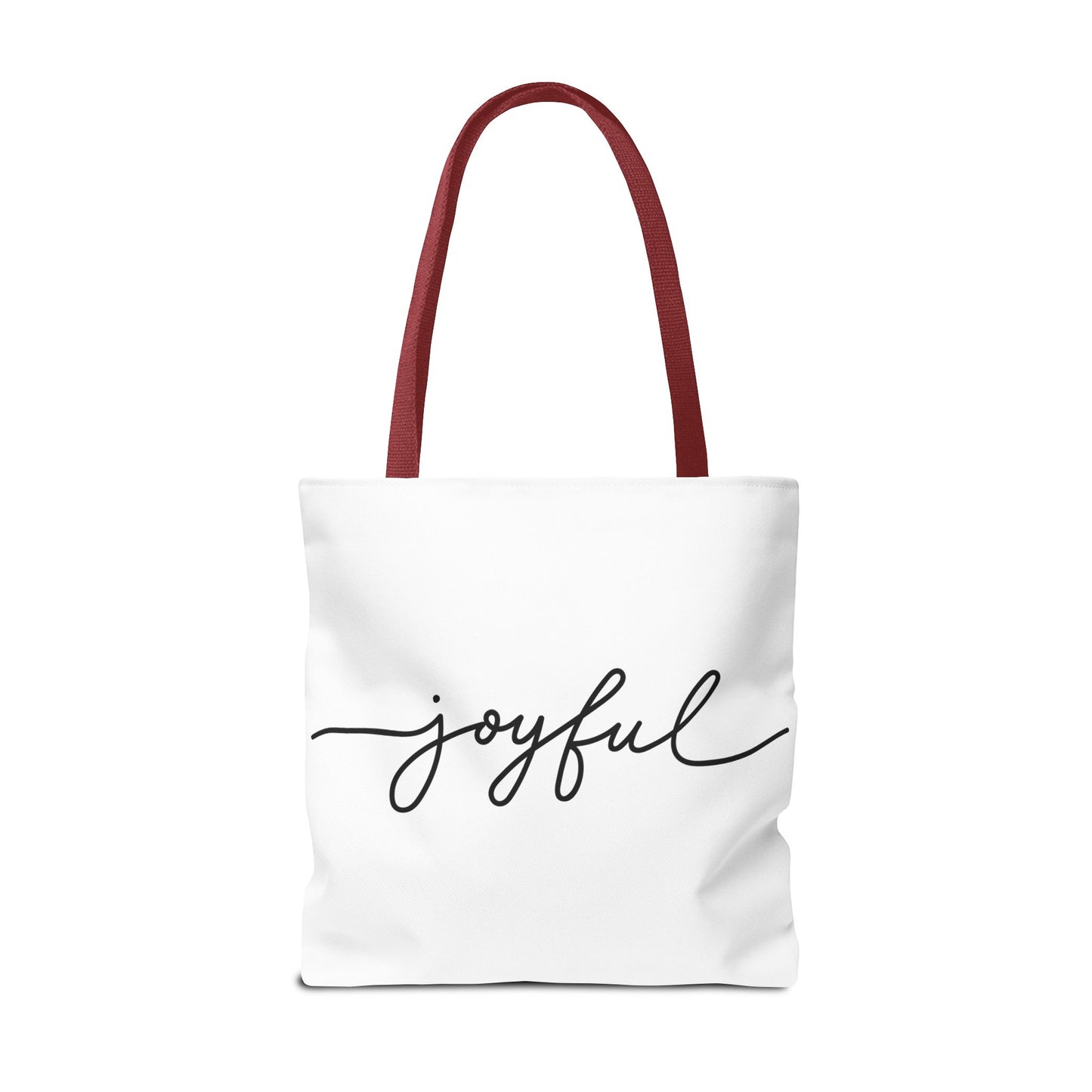 Joyful New Day Tote Bag - Inspirational Quote Carryall