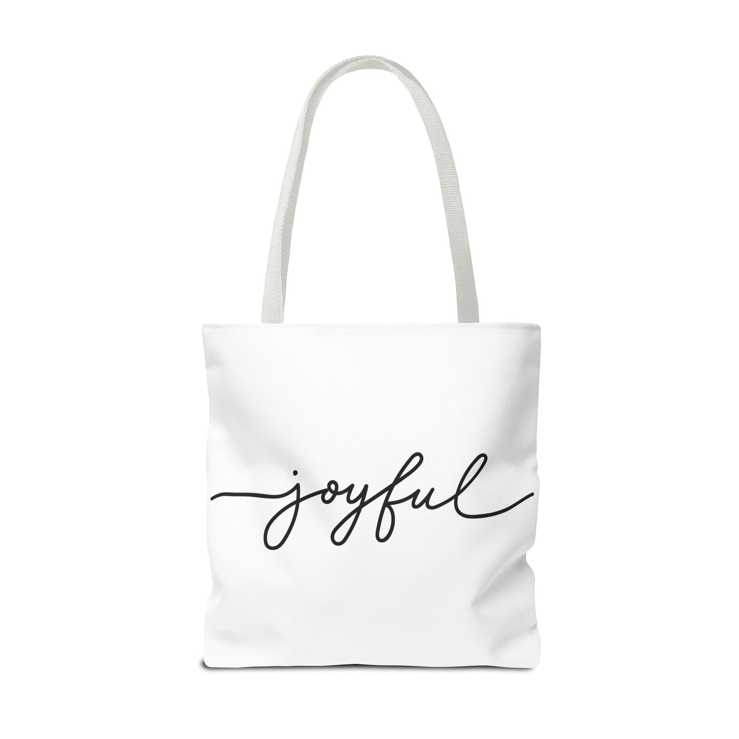 Joyful New Day Tote Bag - Inspirational Quote Carryall