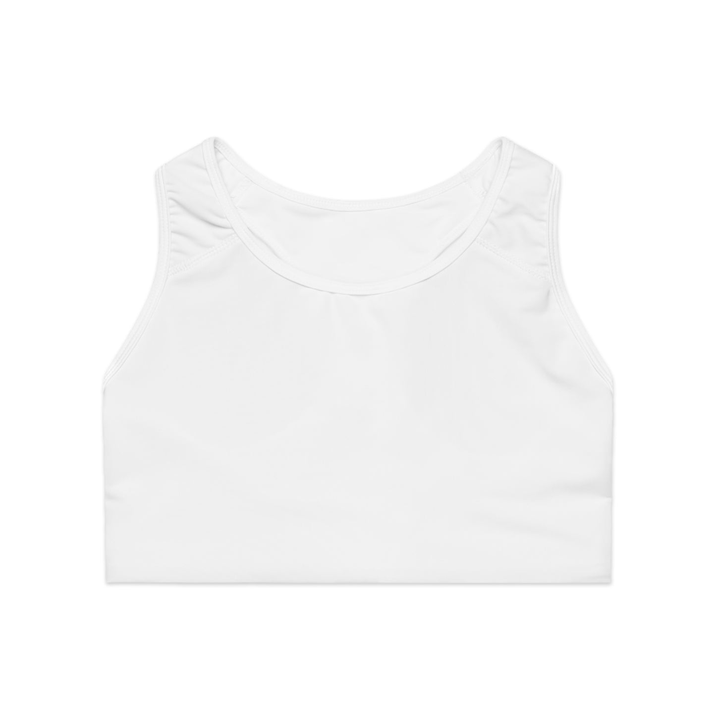 Comfortable White Sports Bra for Active Lifestyle