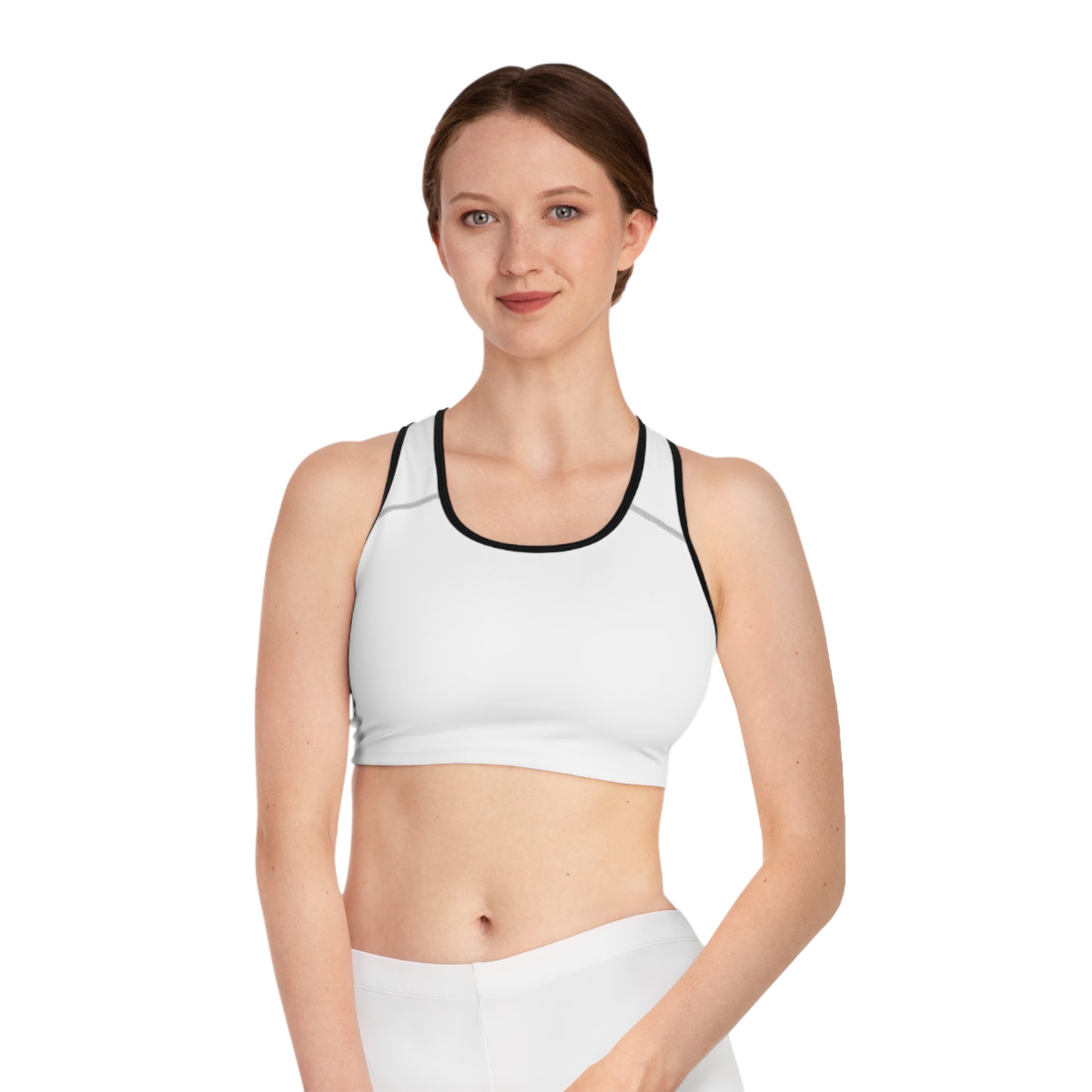 Comfortable White Sports Bra for Active Lifestyle