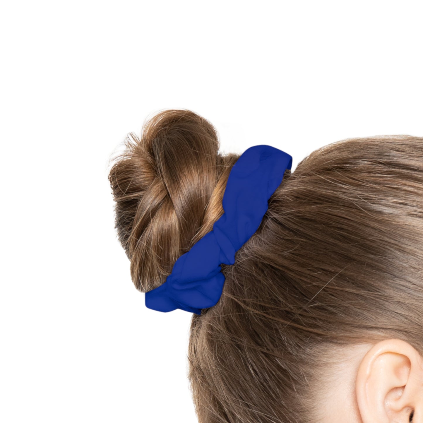 Vibrant Blue Scrunchie - Soft Hair Tie for Everyday Style
