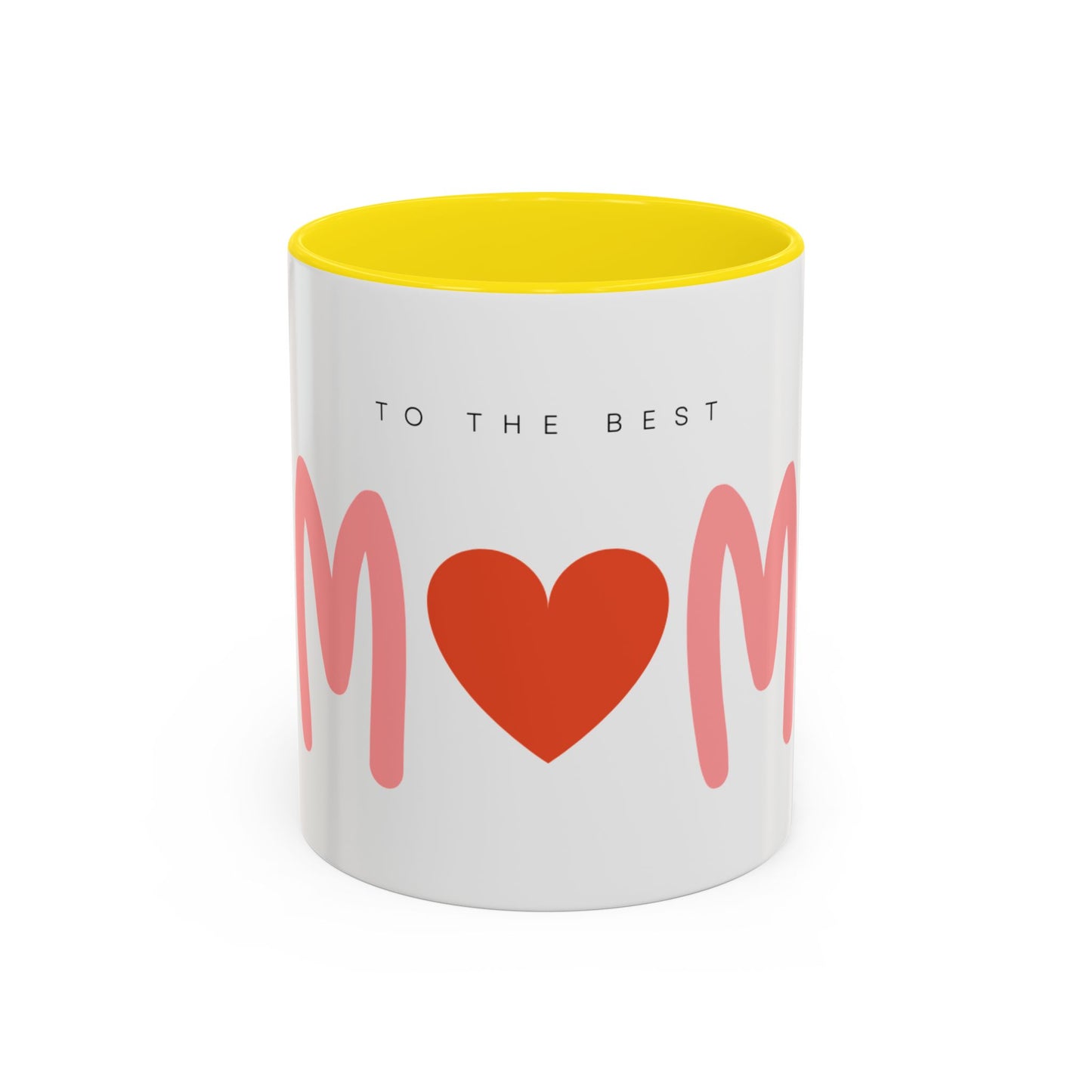 Mom Love Accent Coffee Mug - Perfect Gift for Mother's Day